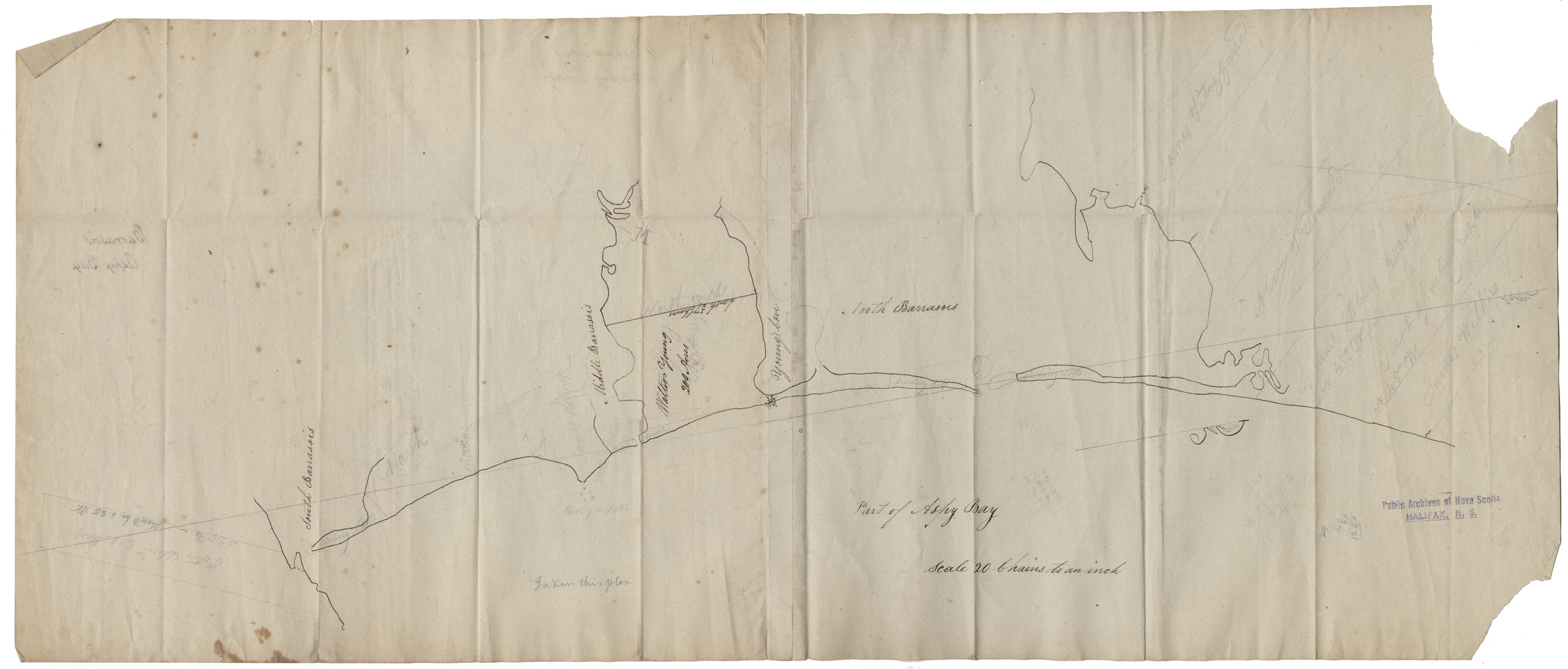 maps : Cape Breton Barrasors, Aspy bay w.m.1819