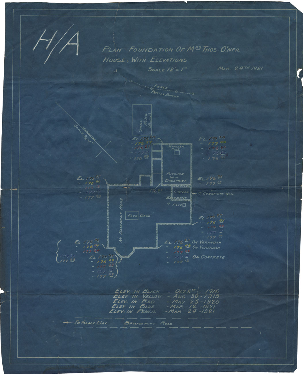 maps : Mrs. Thomas ONeil House with Elevations