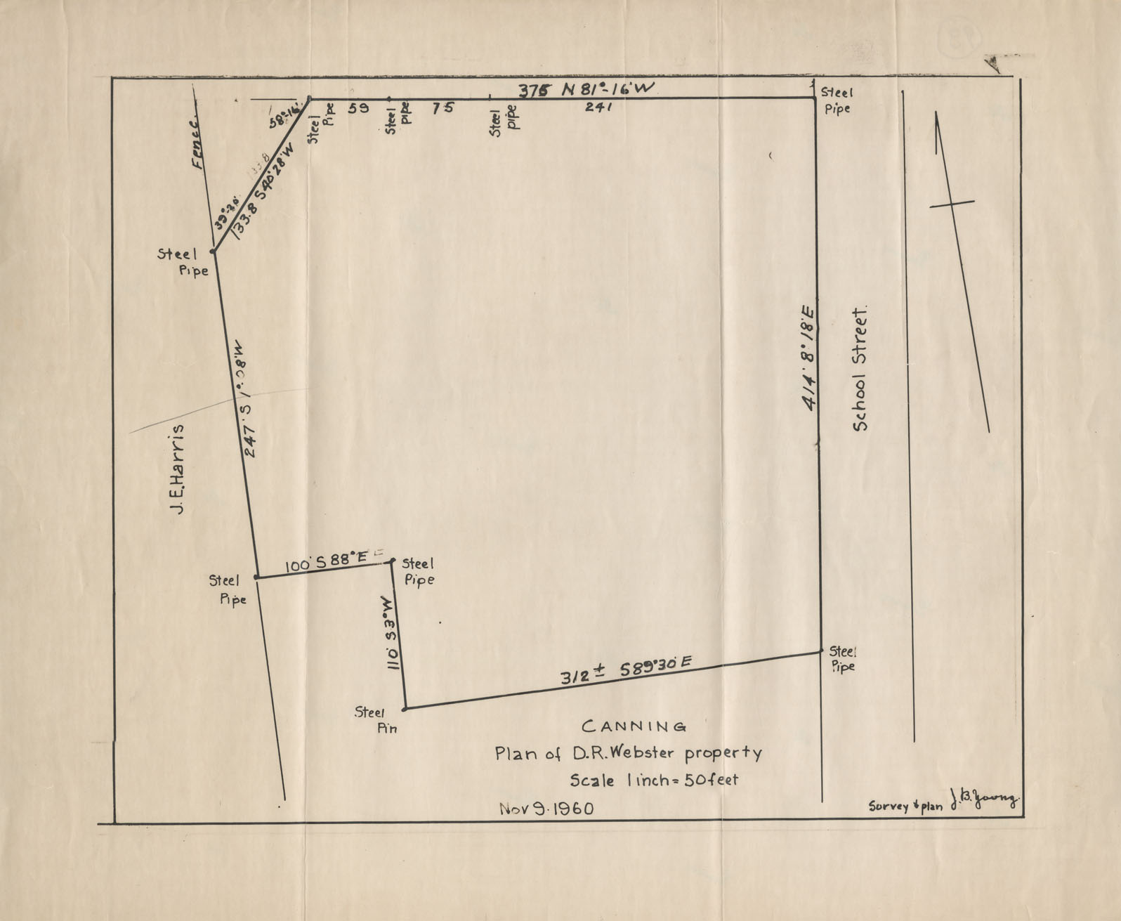 maps : Canning Plan of D.R.Webster property