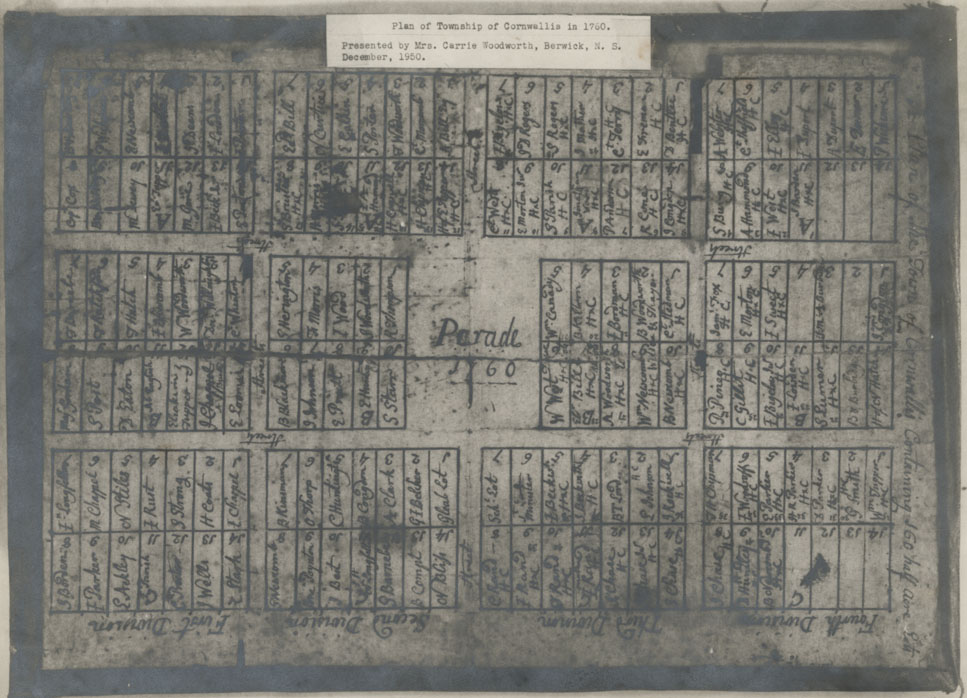 maps : A Plan of the Town Plot of Cornwallis