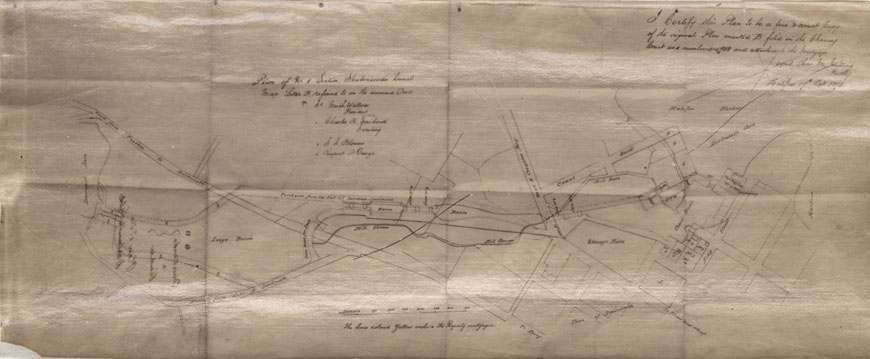 maps : Plan of No1 Section Shubenacadie Canal