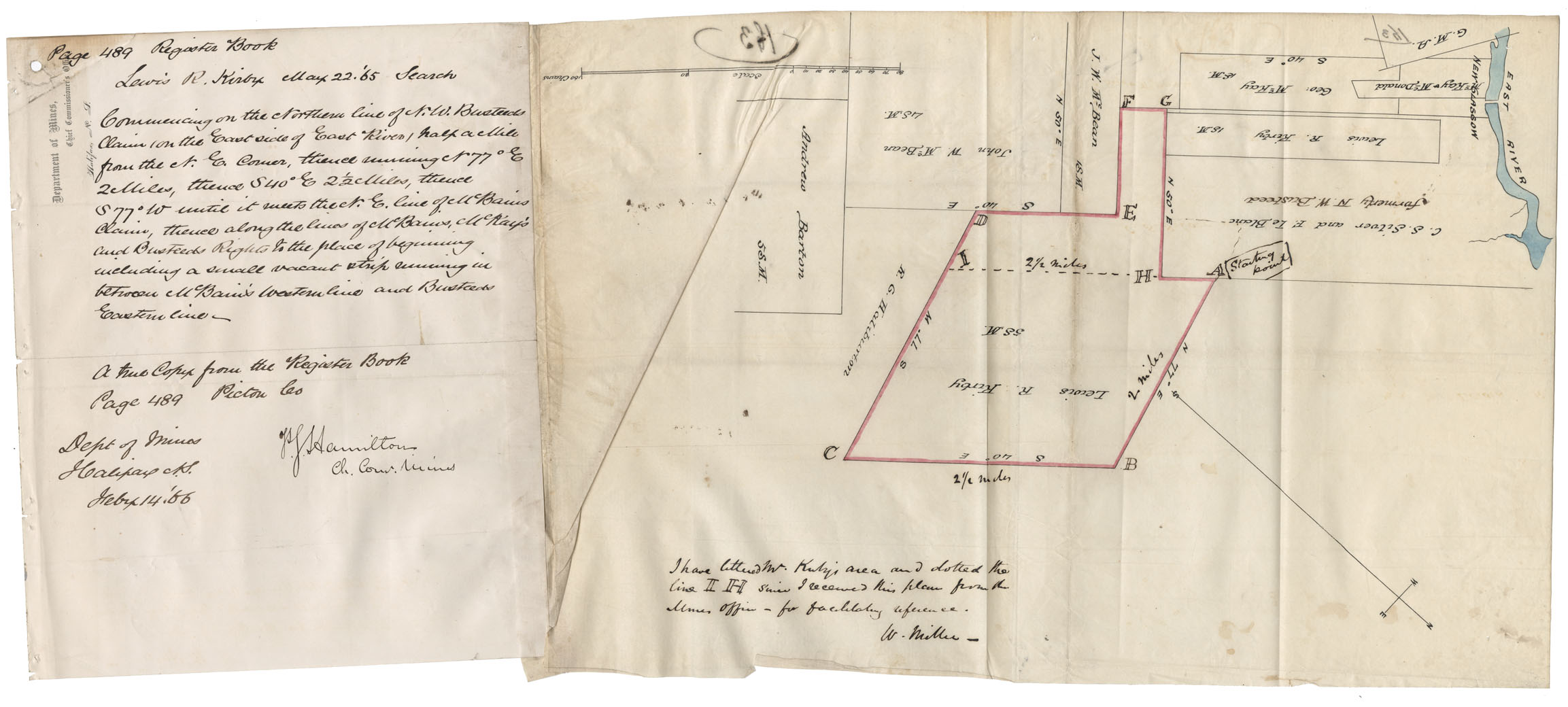 maps : Property of Lewis R Kirby on the east side of East River