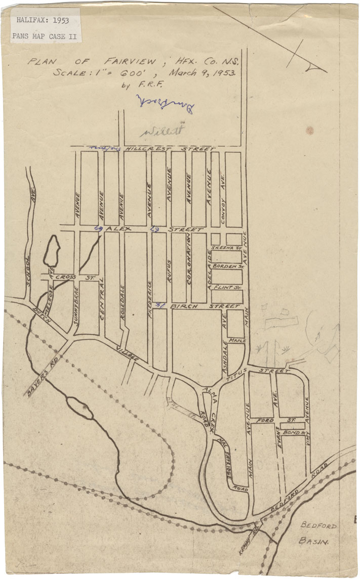 maps : Plan of Fairview, Halifax County, N.S.