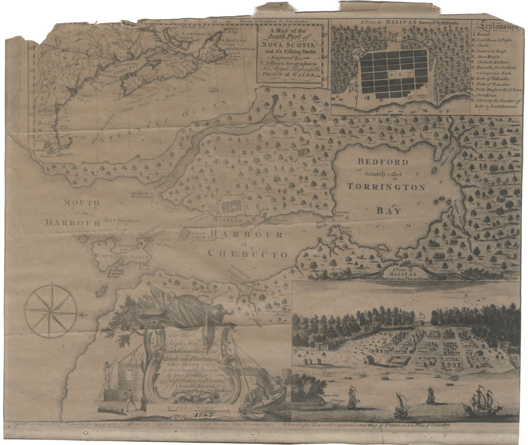 maps : A Map of the South Part of Nova Scotia and its Fishing Banks