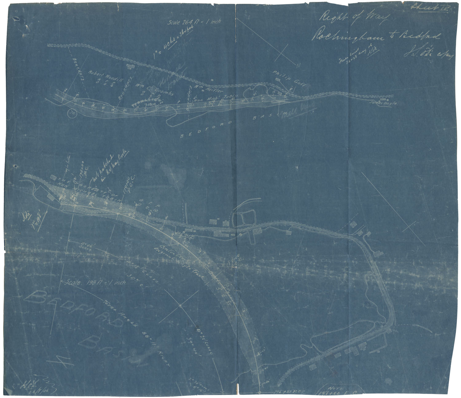 maps : Right of Way Rockingham to Bedford