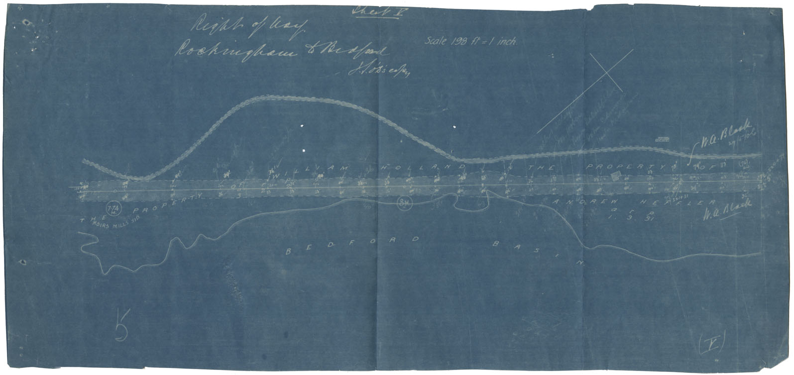maps : Right of Way Rockingham to Bedford