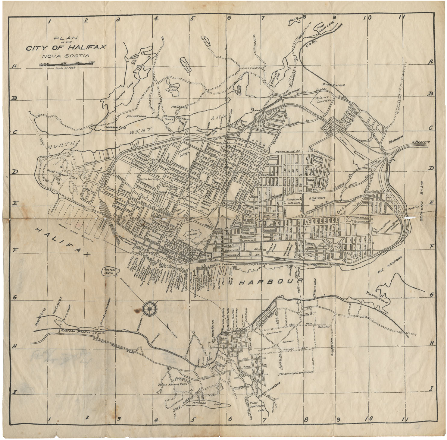maps : Plan of the City of Halifax, N.S.