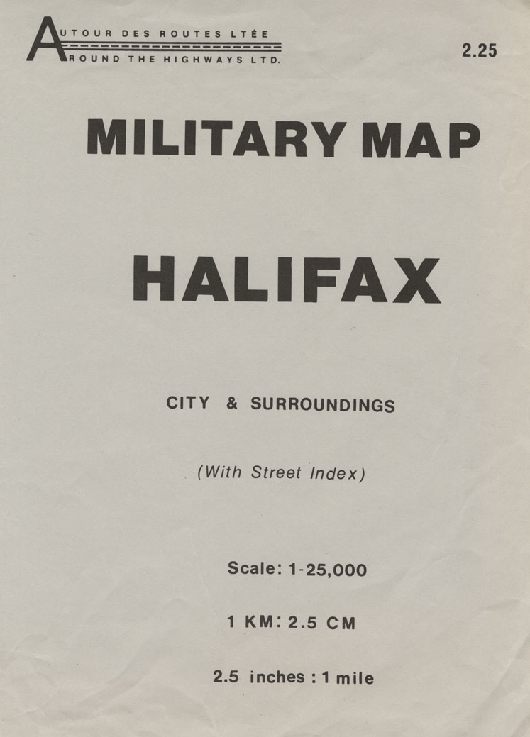 maps : Military City Map: Halifax Edition No.3