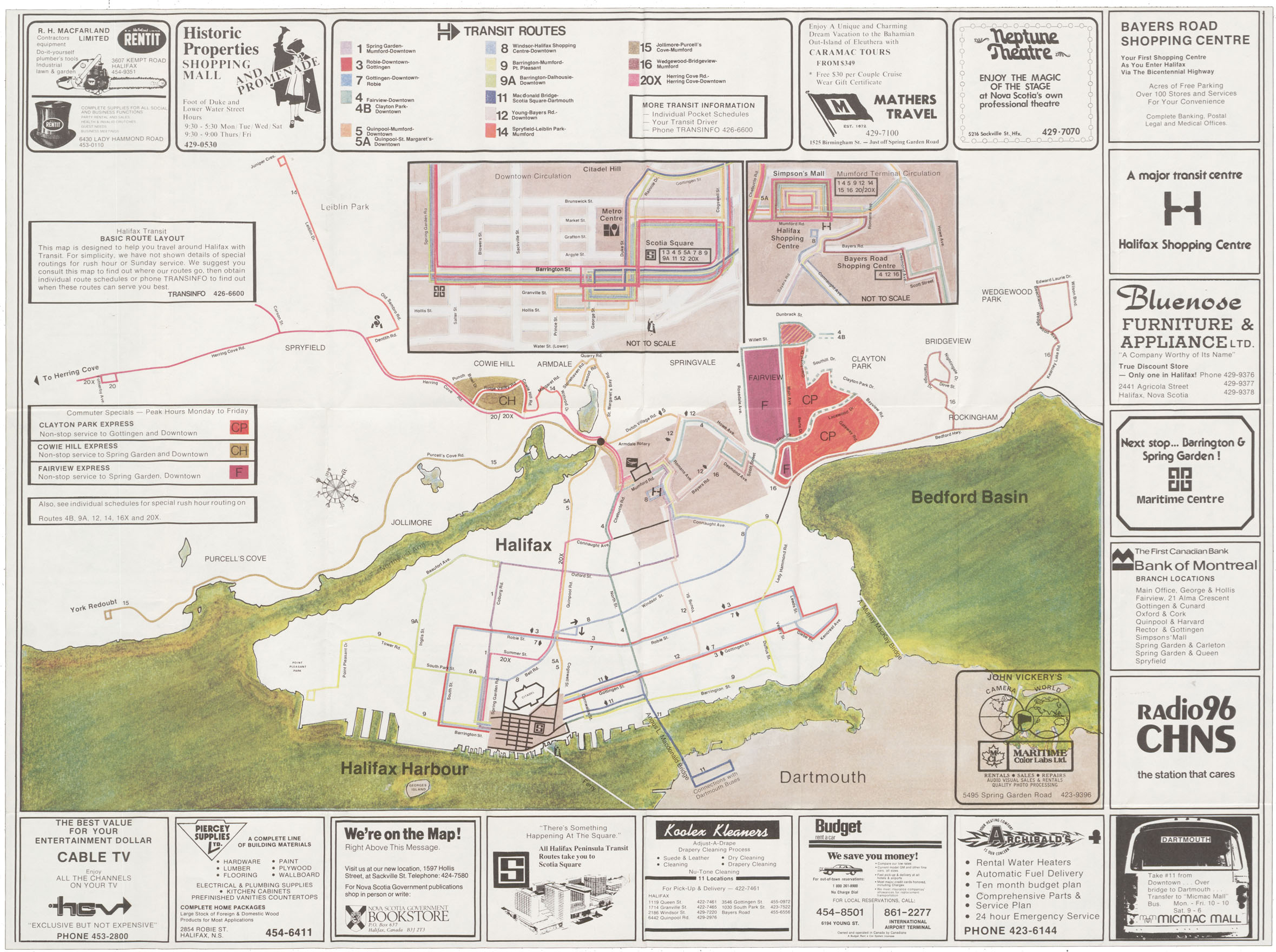 maps : Halifax Transit Route & Street Map