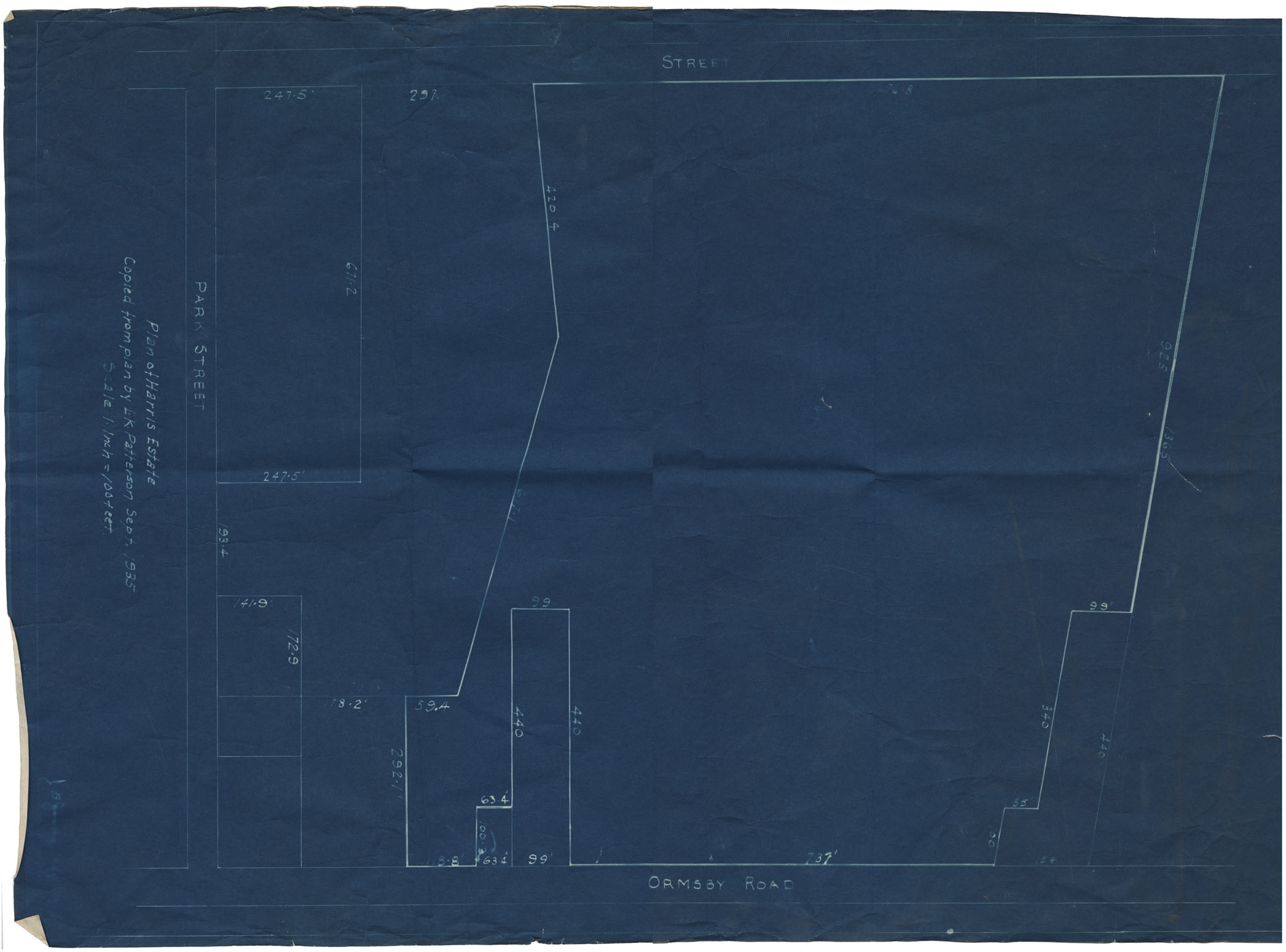 maps : Town of Kentville Plan of Harris Estate