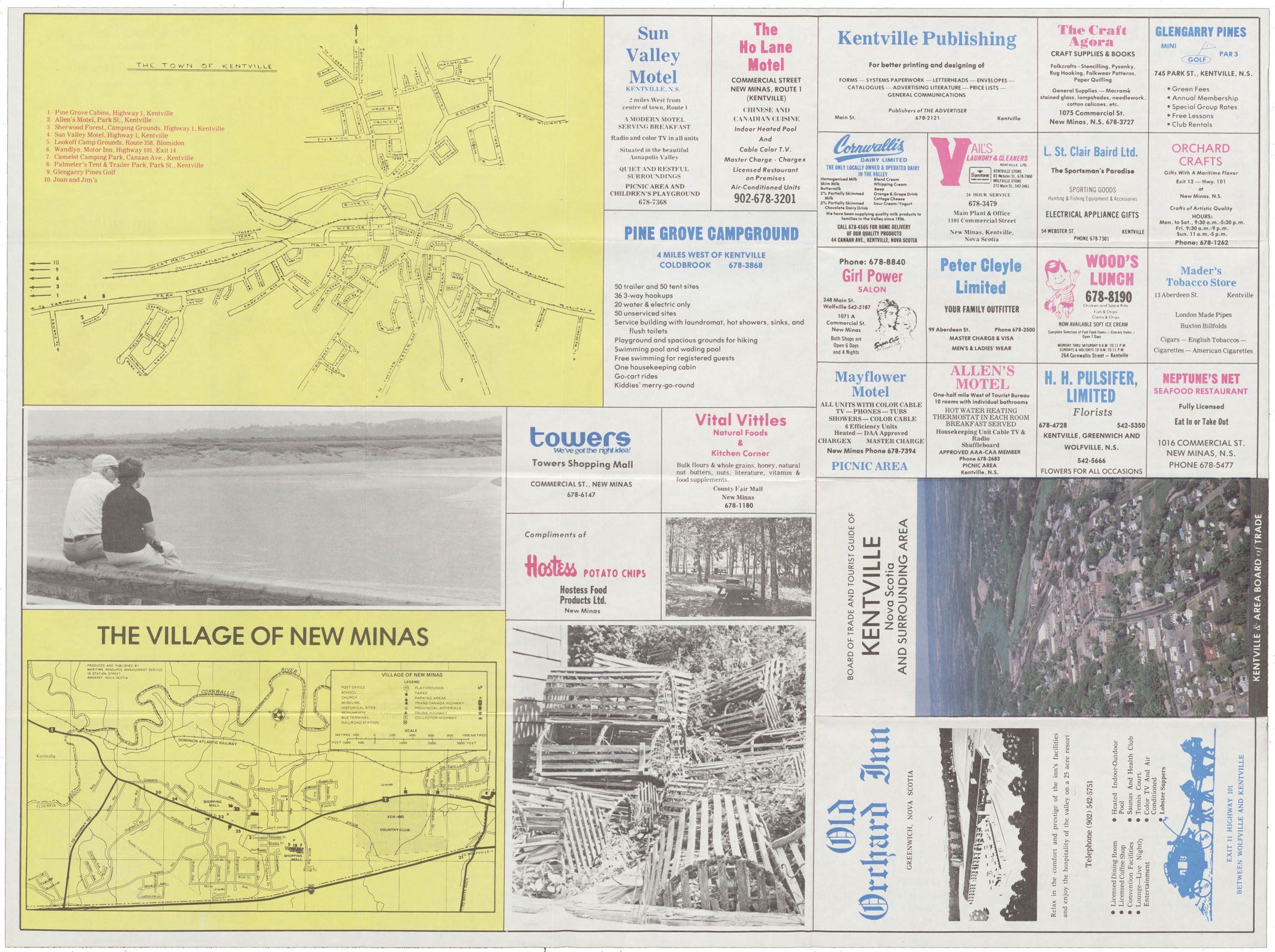maps : Board of Trade and Tourist Guide of Kentville, N.S. and Surrounding Area