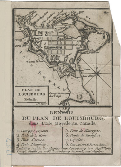 maps : Plan de Louisbourg