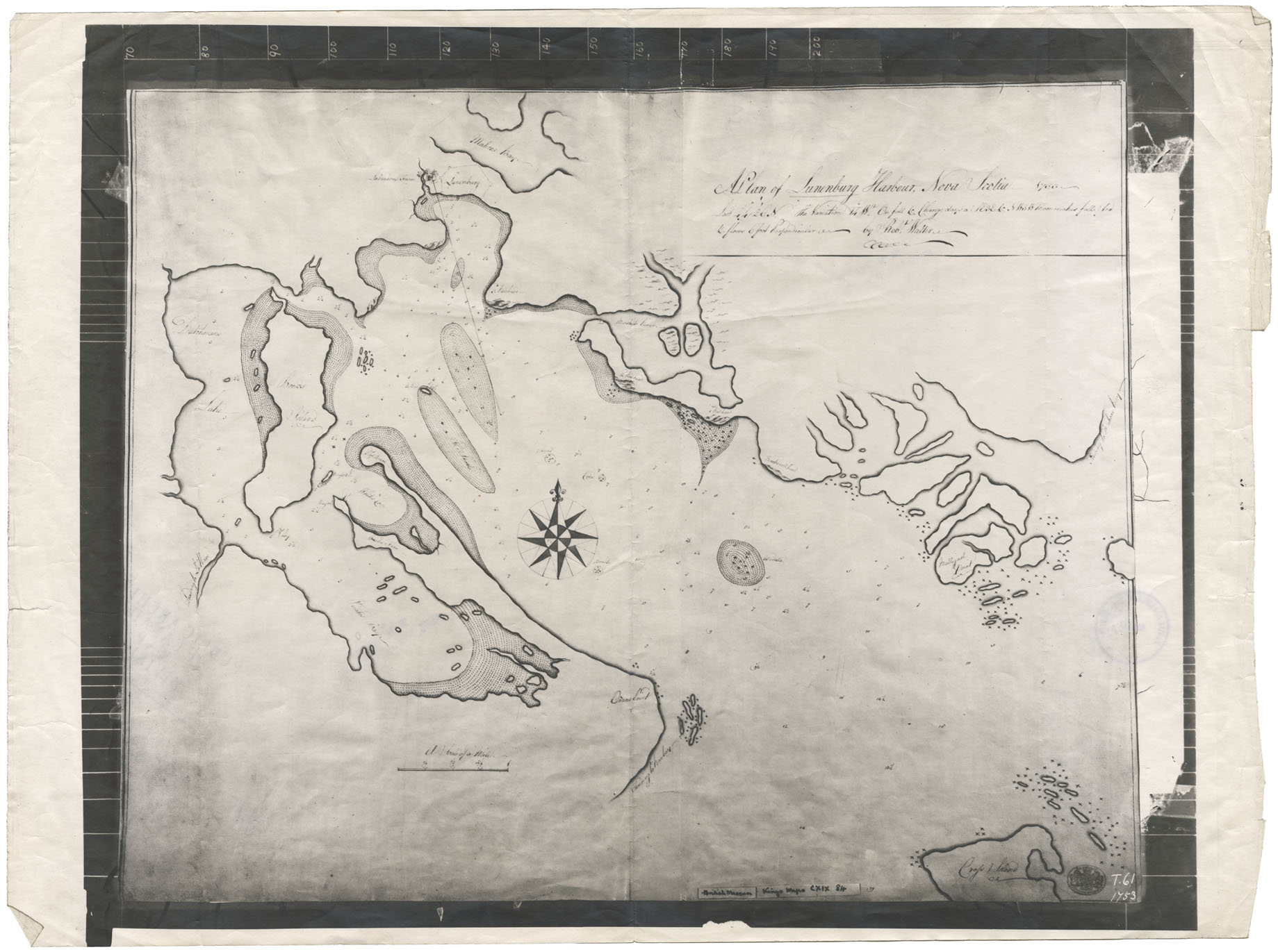 maps : A Plan of Lunenburg Harbour, NS 1753