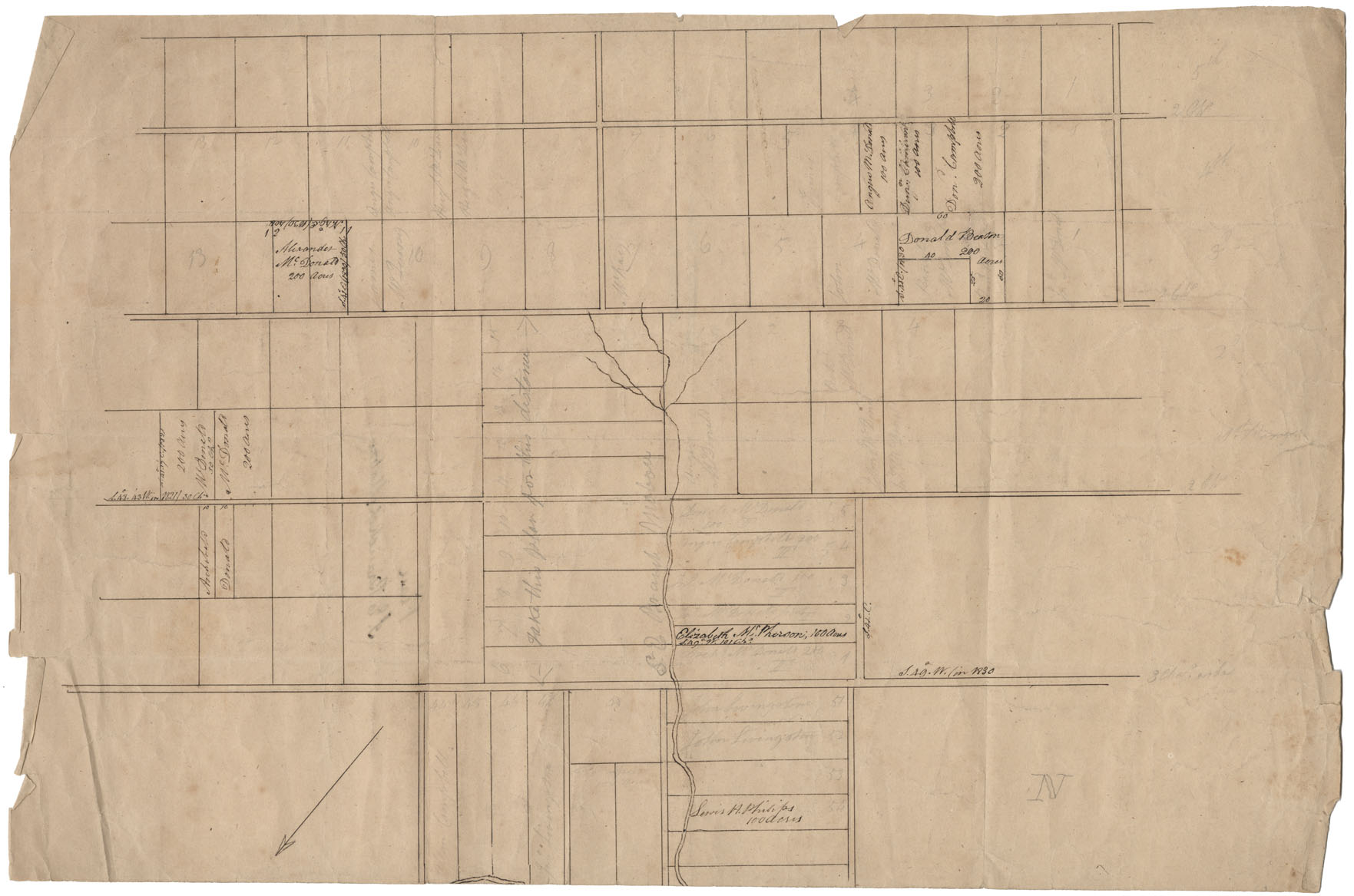 maps : Cape Breton Plan Southeast Branch of Mabou, undated