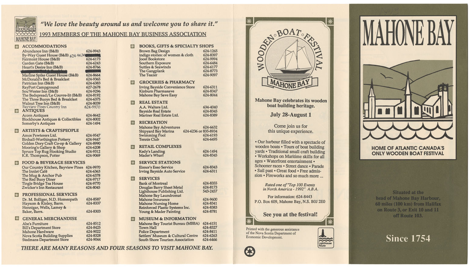 maps : Mahone Bay, Home of Atlantic Only Wooden Boat Festival [2  copies]