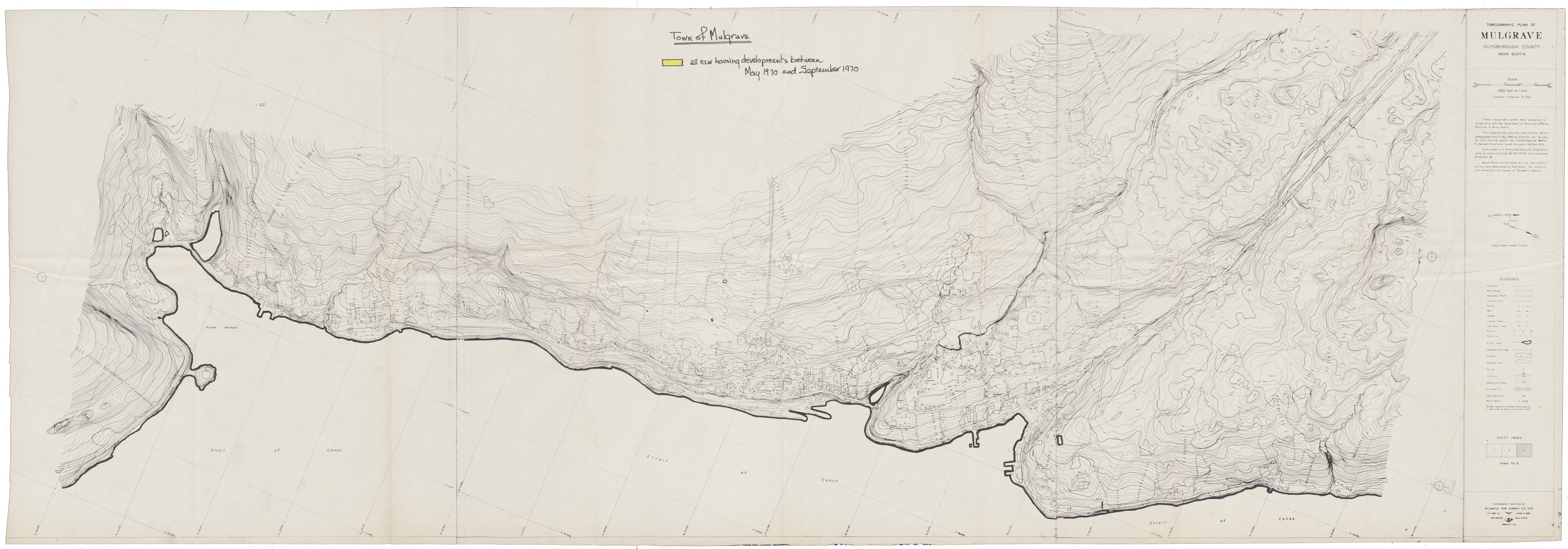 maps : Mulgrave Topographical Plan of Mulgrave, Guysborough County, Nova Scotia
