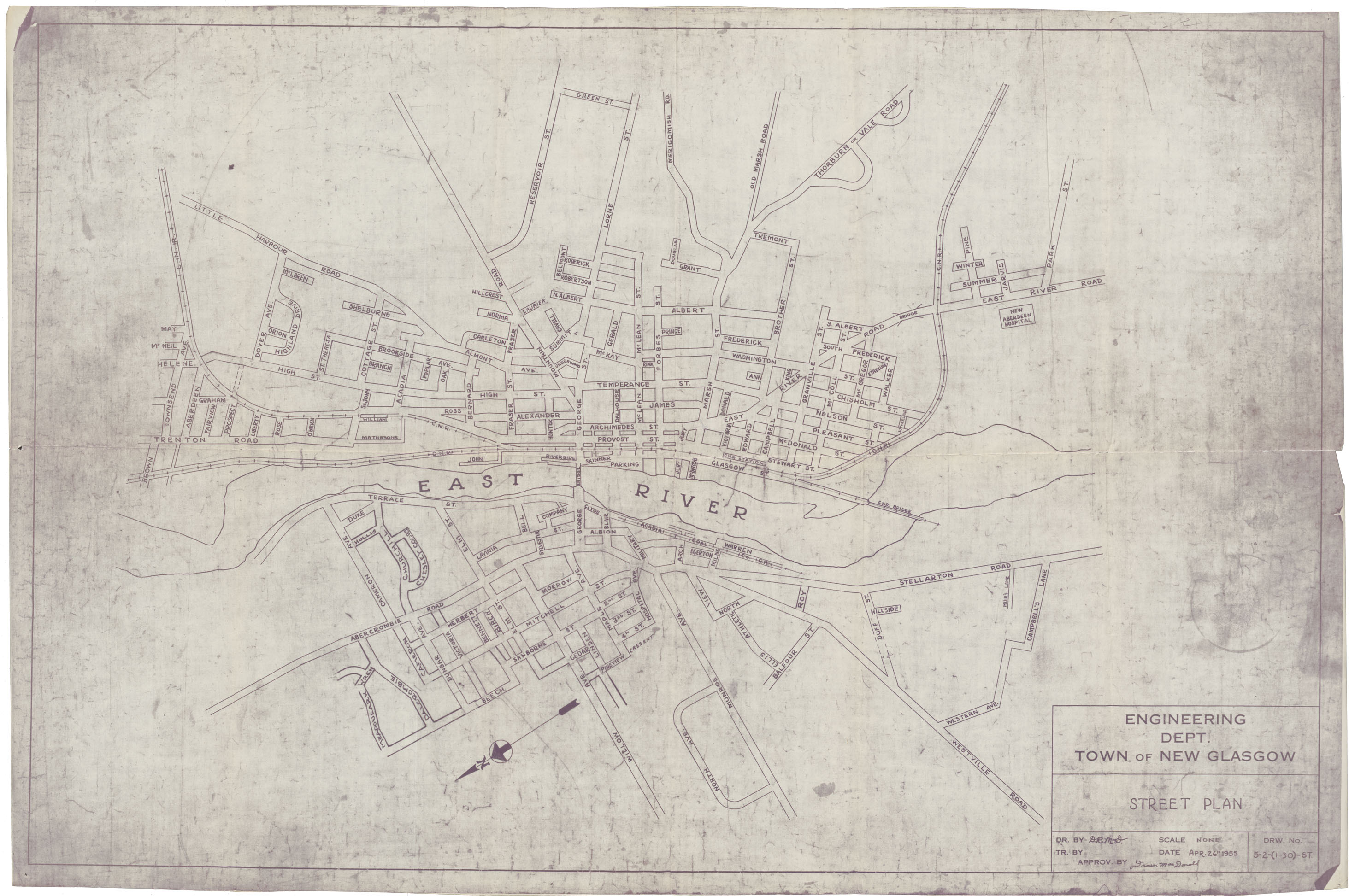maps : New Glasgow Street Plan