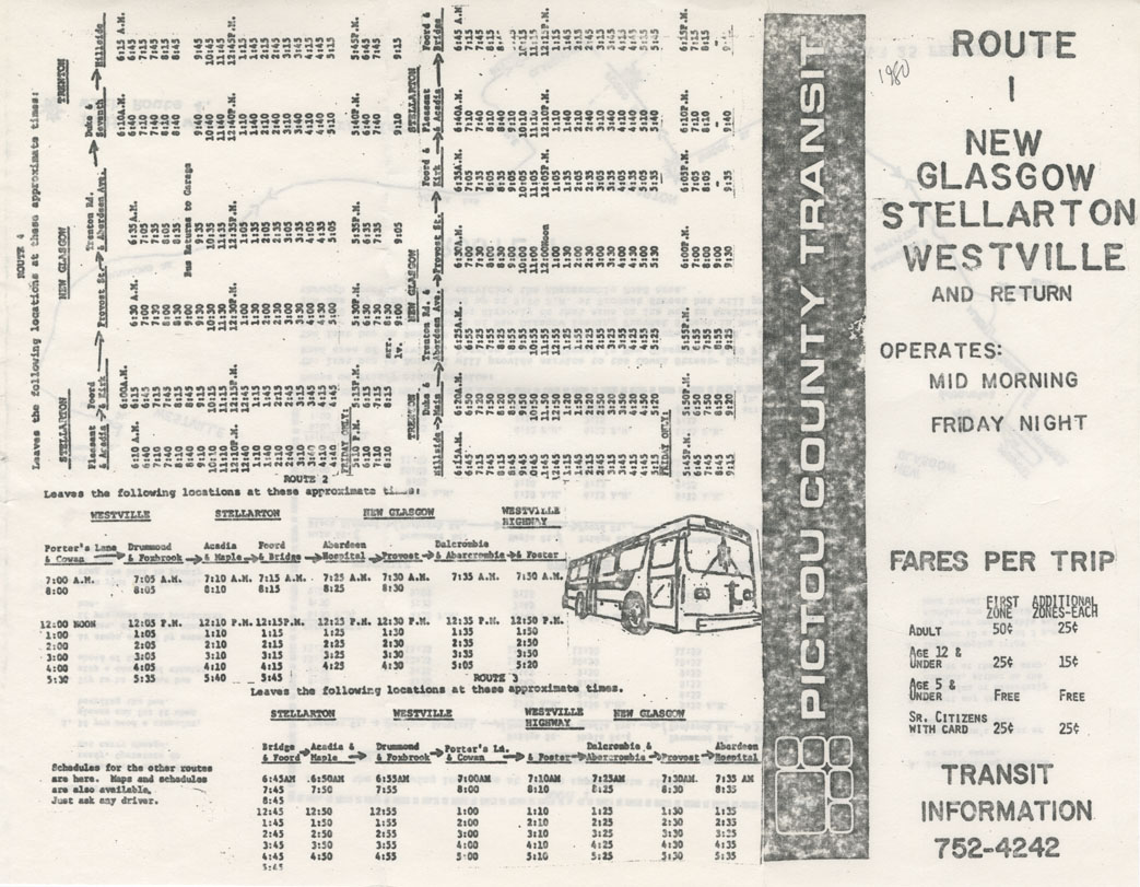 maps : Pictou County Transit