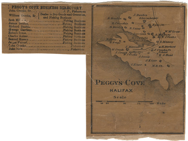 maps : Peggys Cove, Halifax County