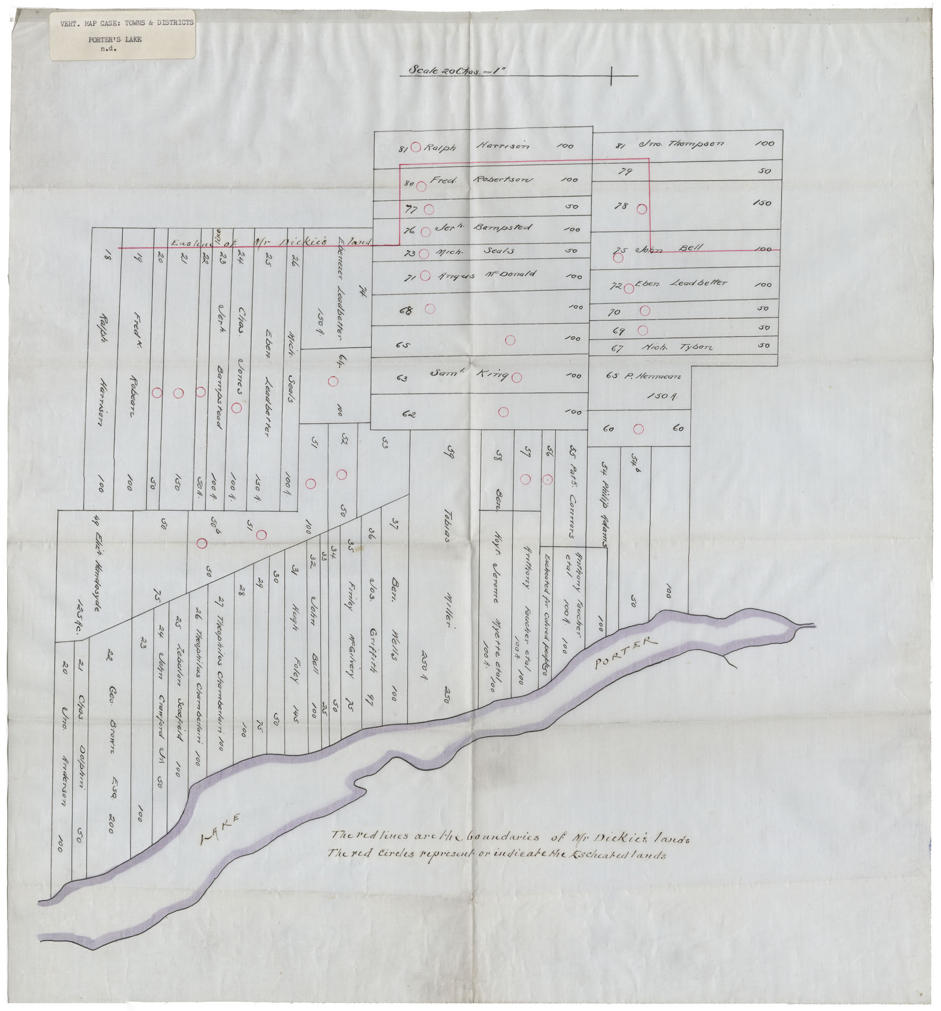maps : Vert Map Case: Townships & Districts Porters Lake