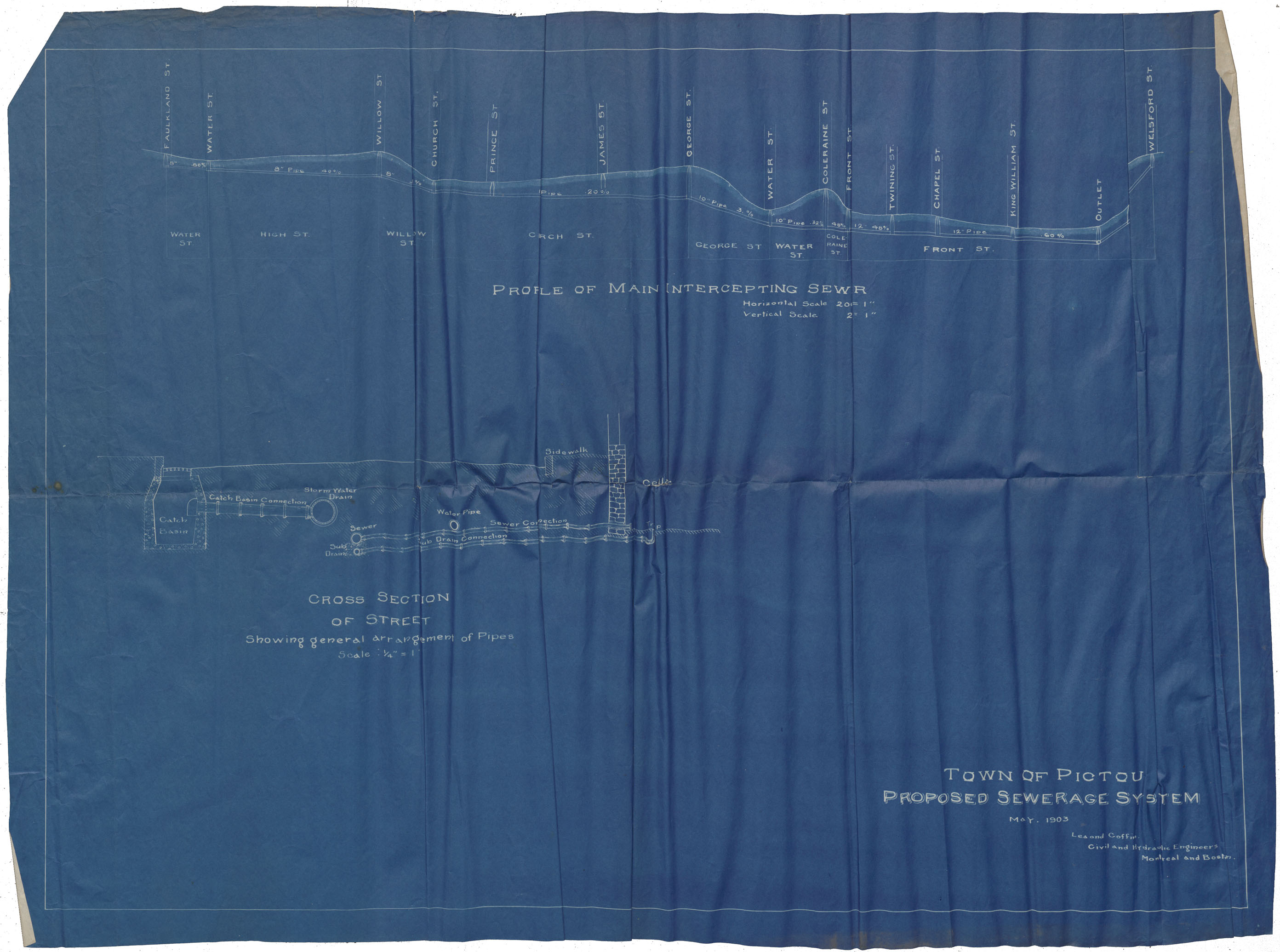 maps : Town of Pictou Proposed Sewerage System