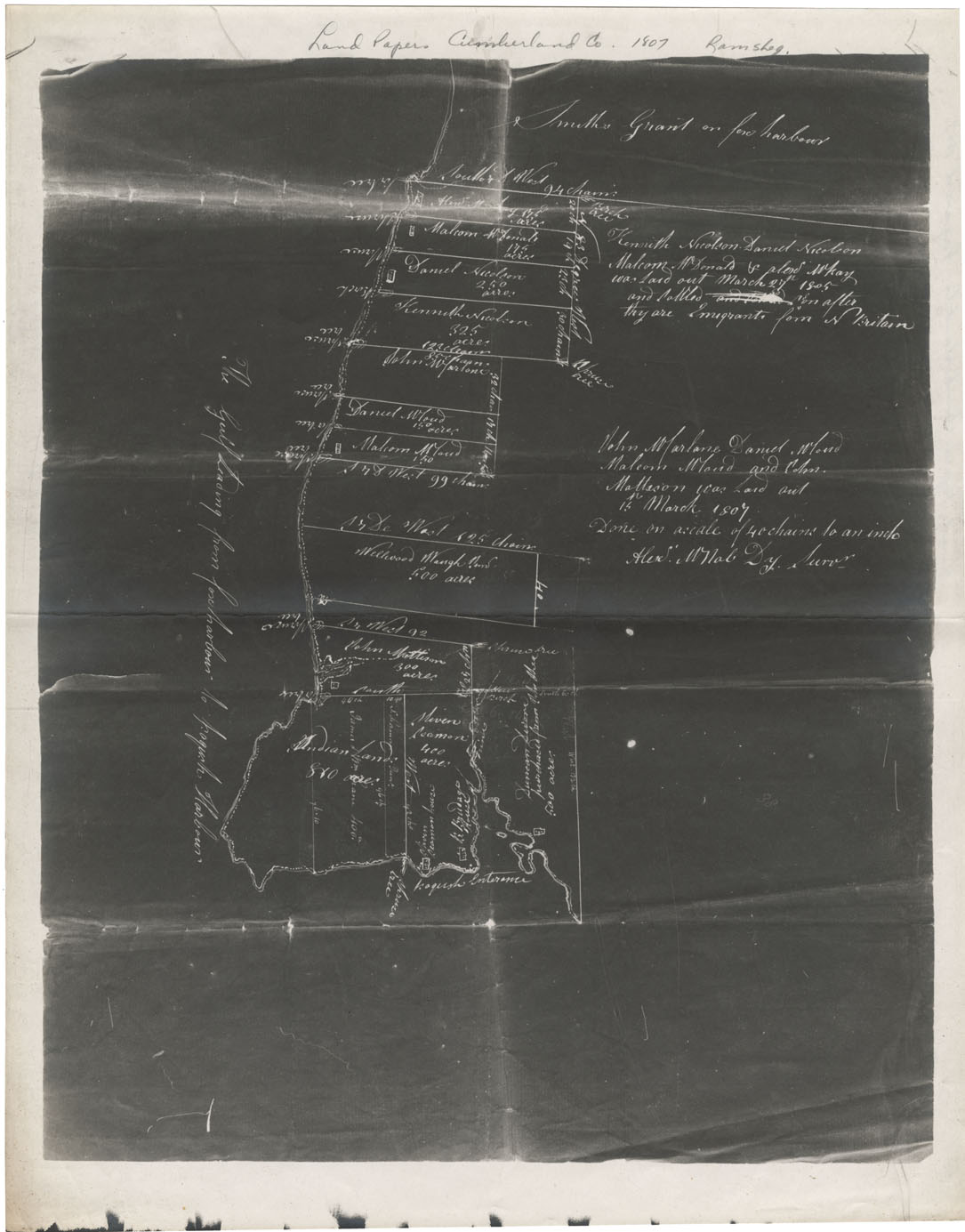 maps : Land papers: Cumberland County Ramsheg