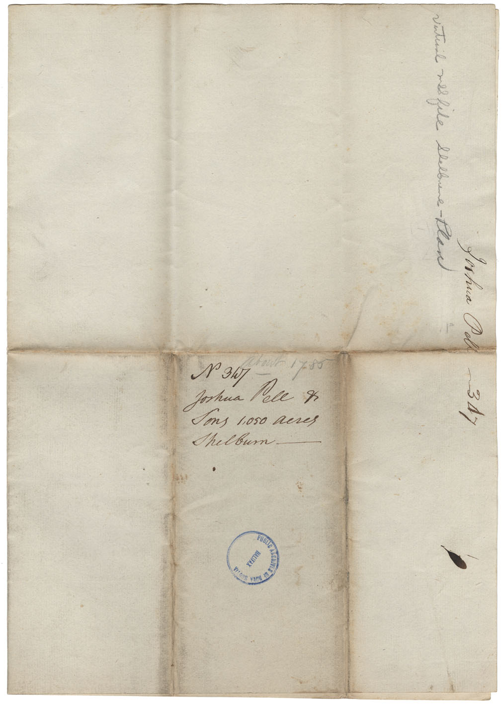 maps : No 347-Joshua Pell & Sons 1, 050 acres Shelburne