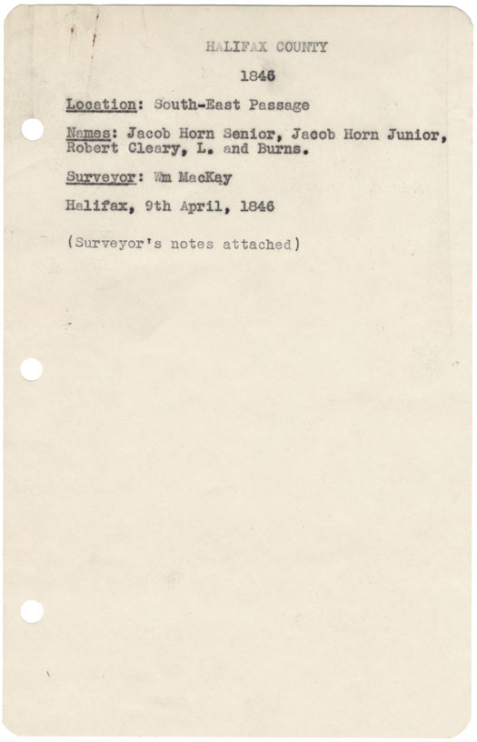 maps : Plan of Beach or horns South East Passage