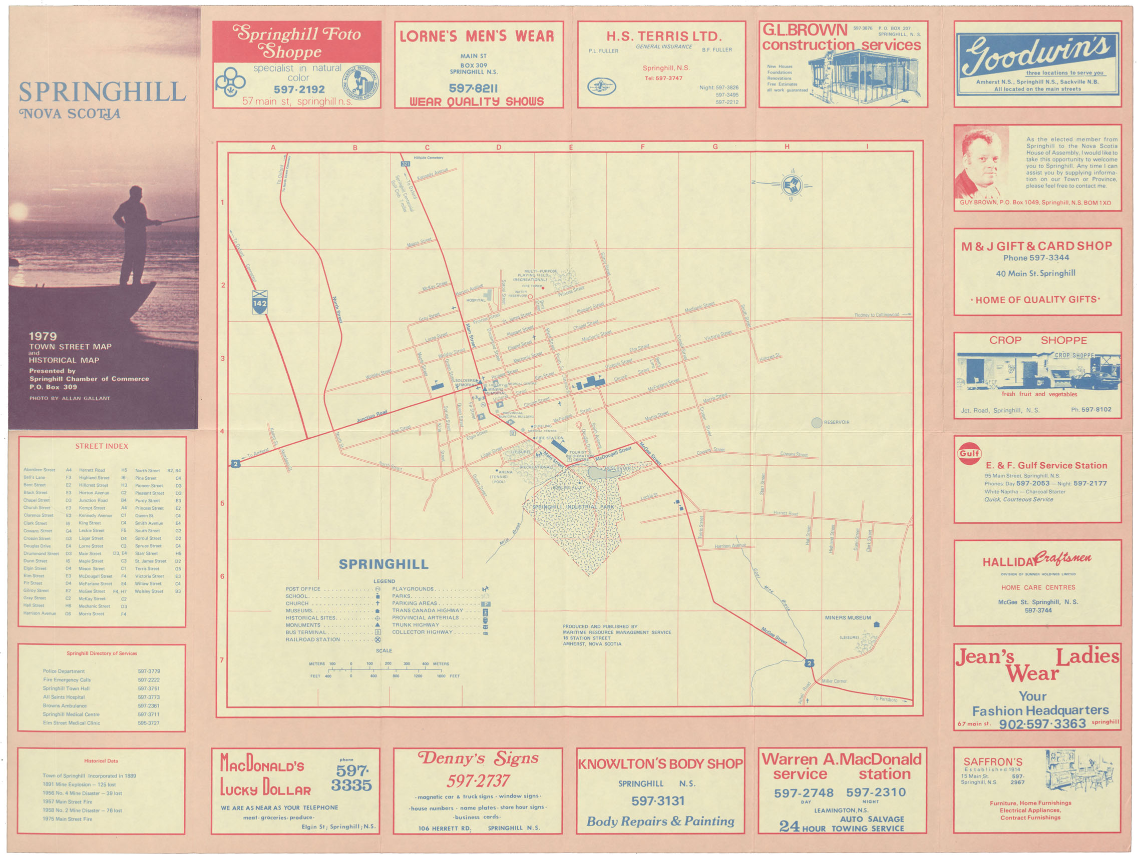 maps : Spring Hill, NS 1979