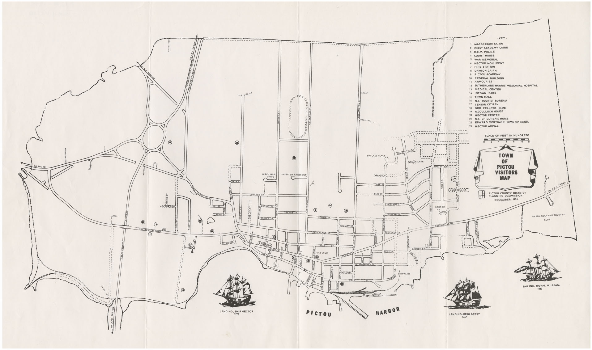 maps : Town of Pictou Visitors Map