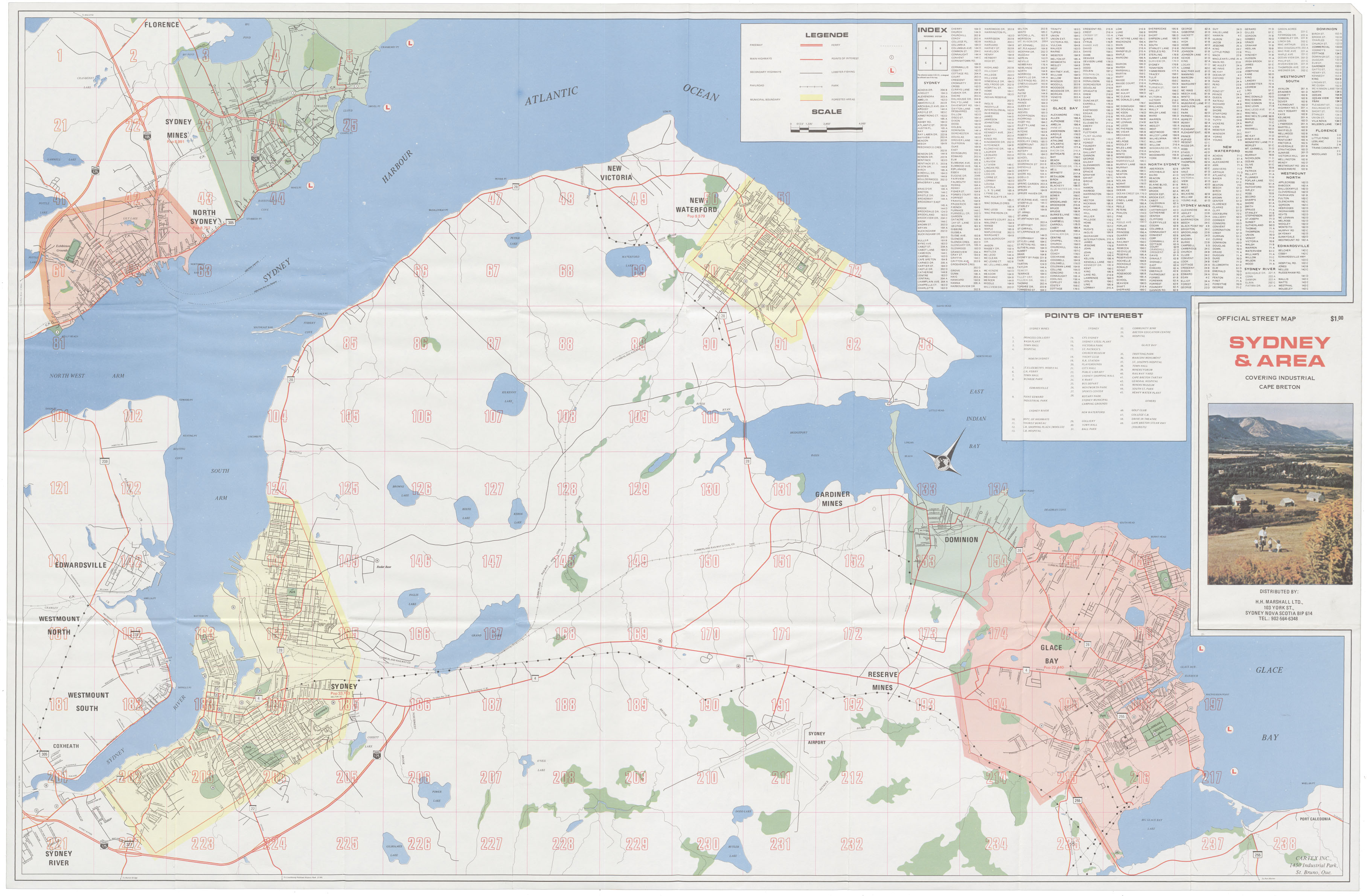 maps : Sydney & Area Covering Industrial Cape Breton