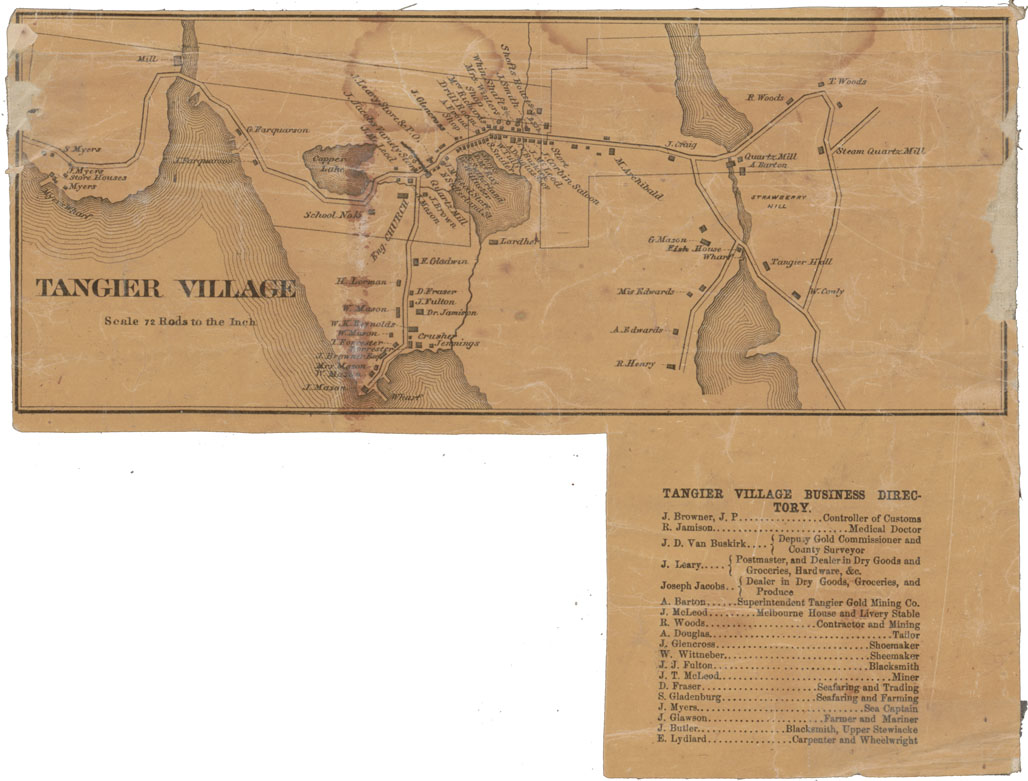 maps : Tangier Village Halifax County