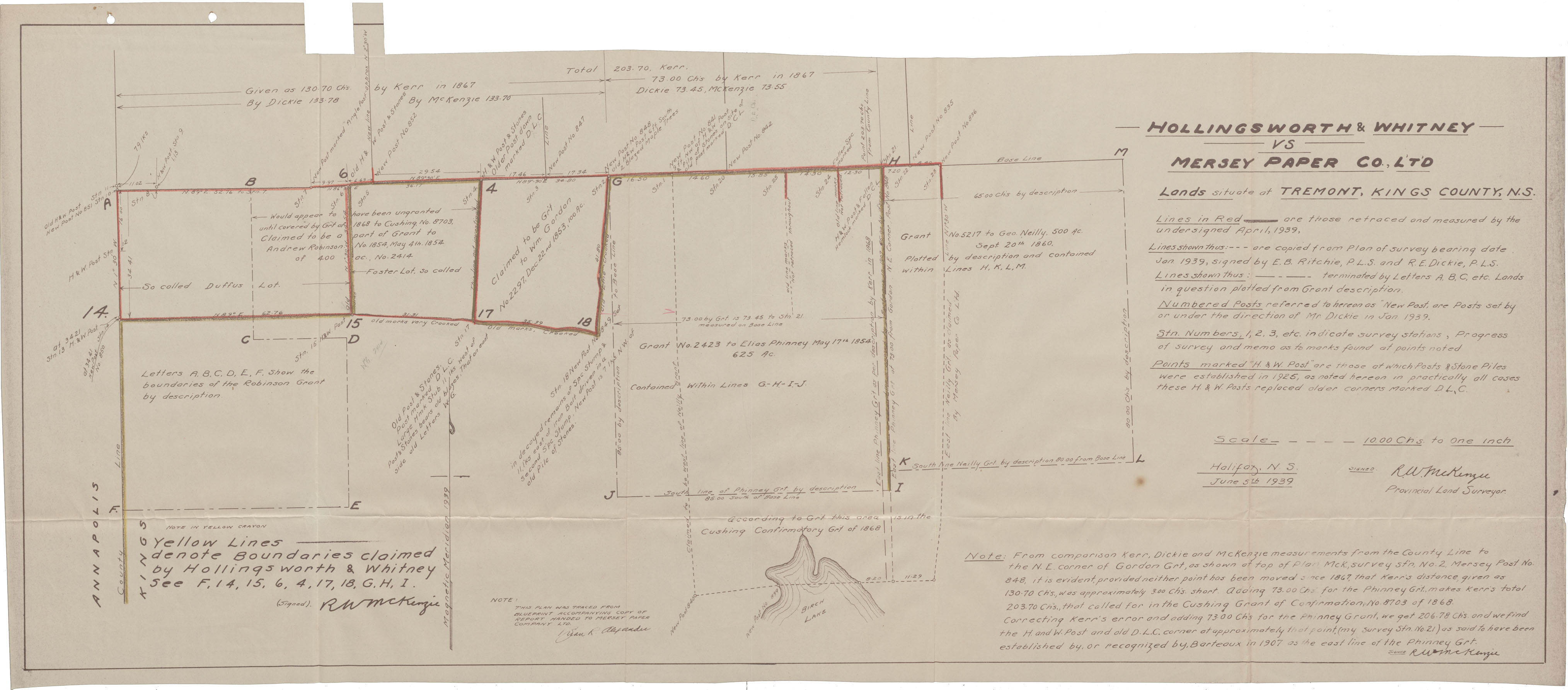 maps : Lands Situated at Tremont, Kings County, N.S.