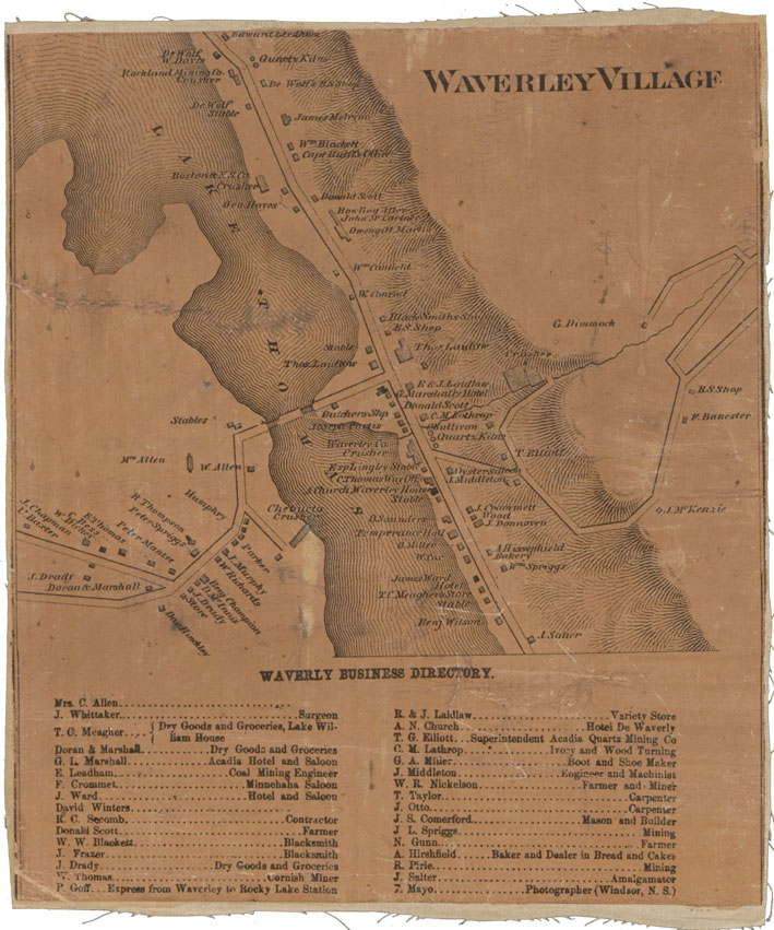 maps : Waverley, Halifax Co