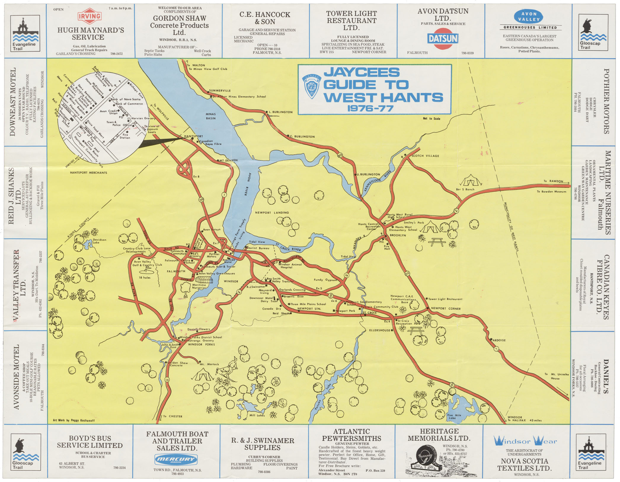 maps : Jaycees Guide to Windsor, N.S. 1976/77