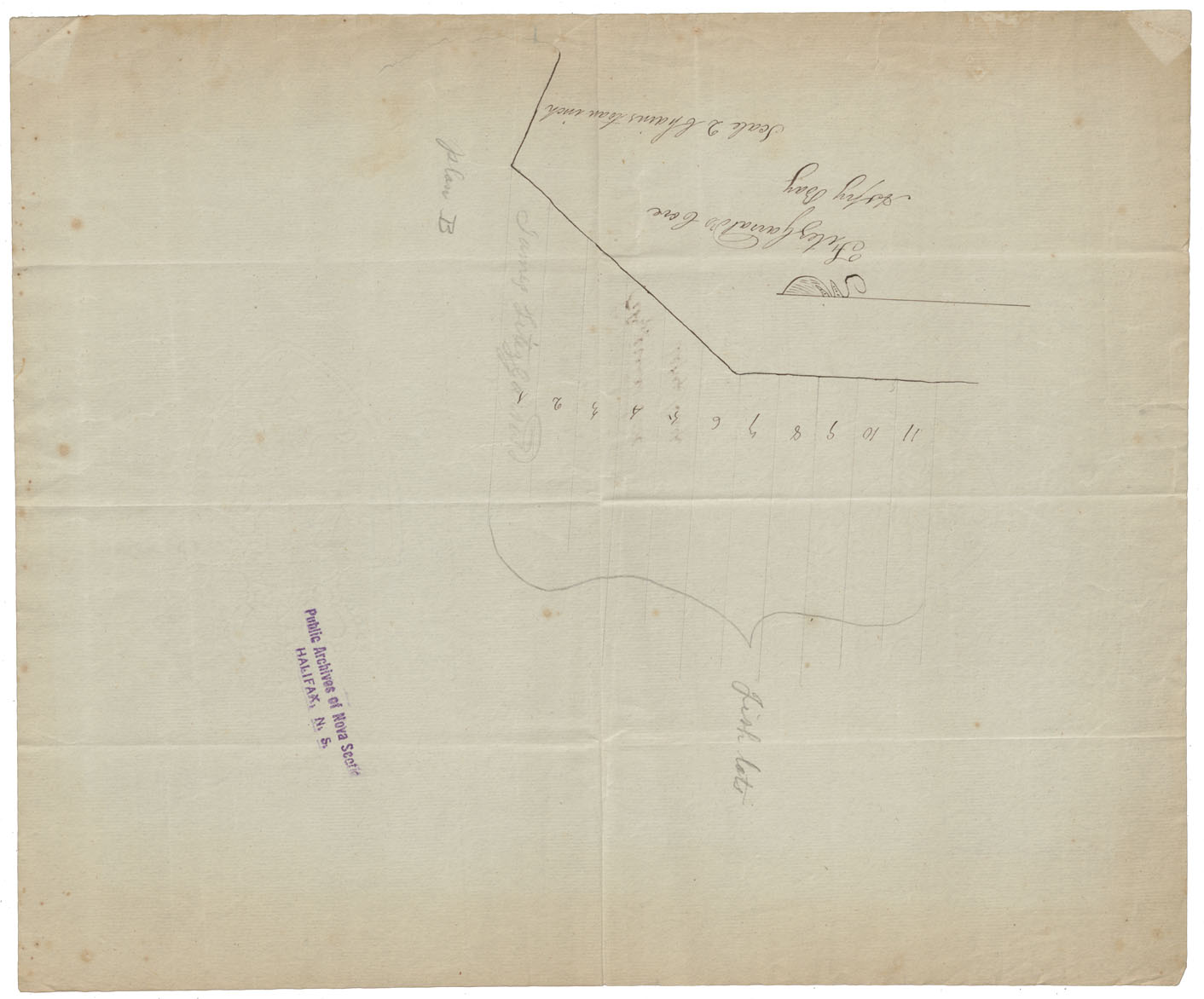 maps : Cape Breton Fitzgeralds Cove, Asprey Bay, wm1818
