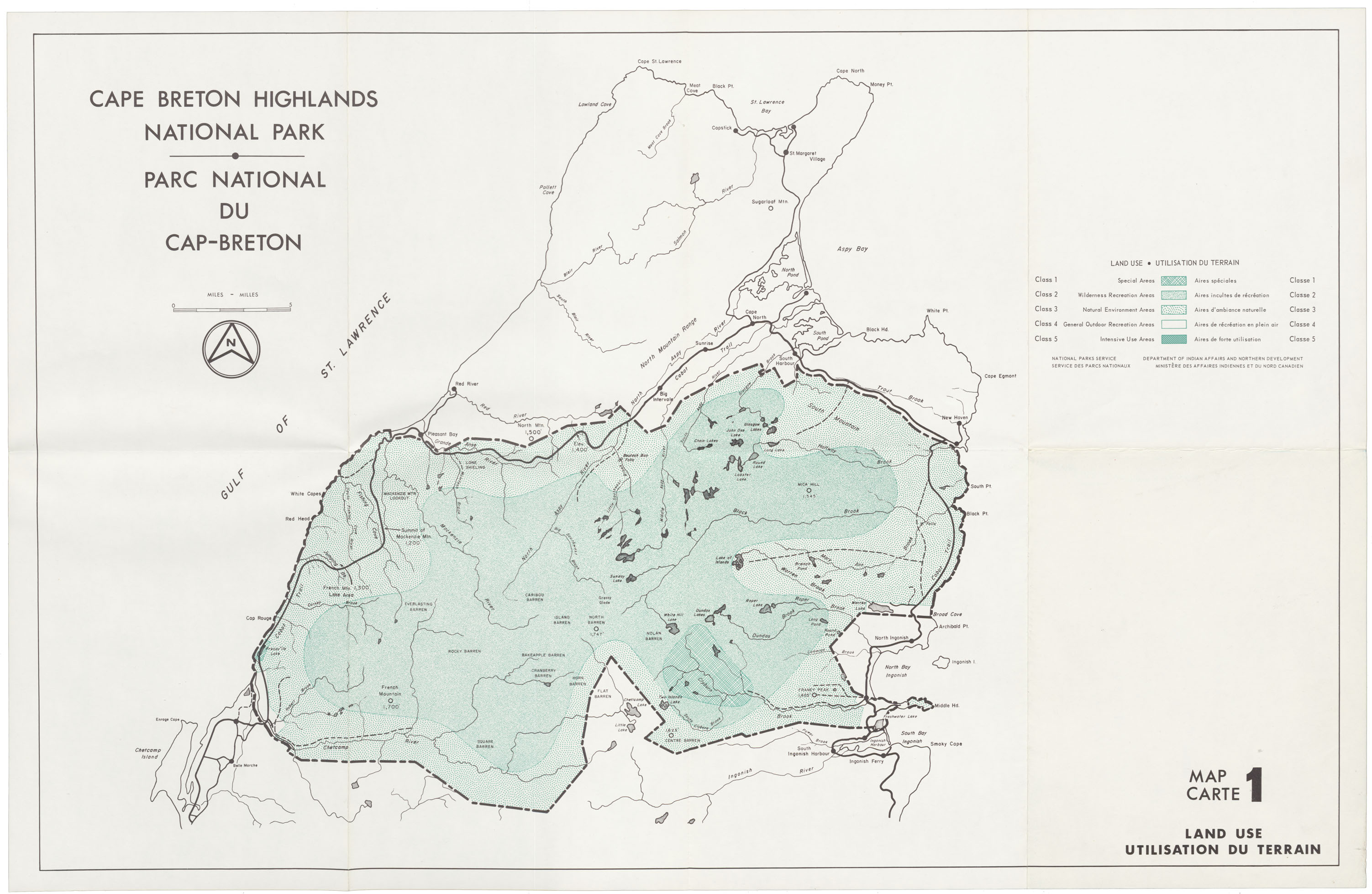 maps : Cape Breton Highs Lands National Park Map 1, 2, 3