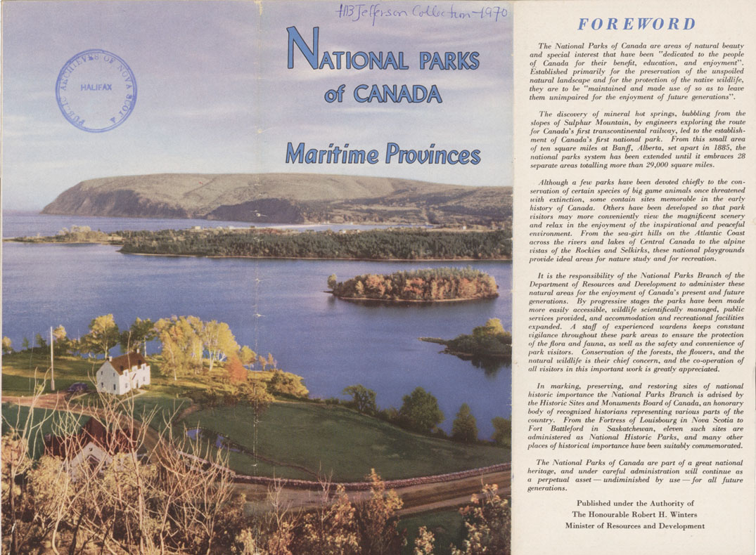 maps : National Parks of Canada-Maritime Provinces Cape Breton Highlands National Park