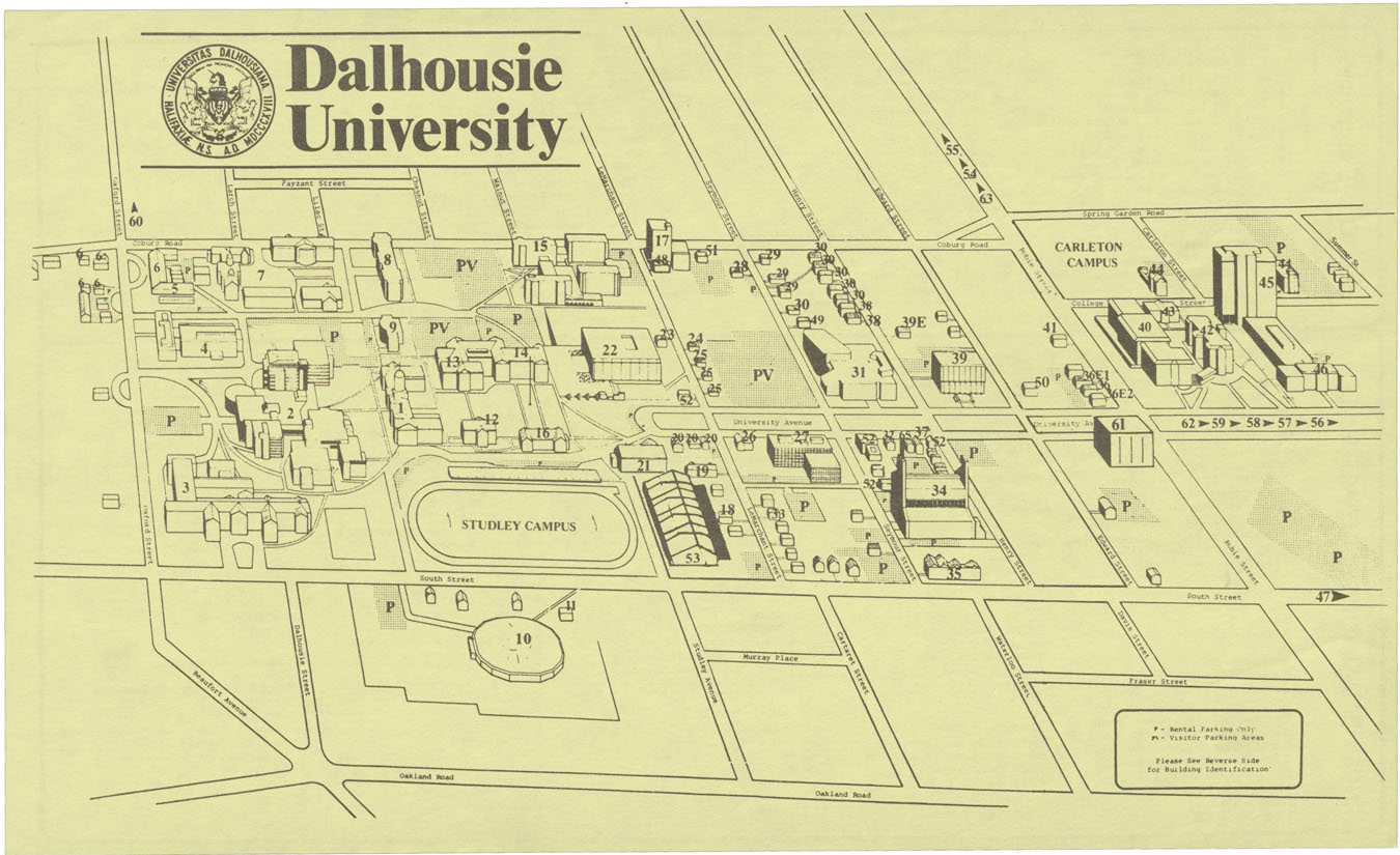 maps : Campus Dalhousie University