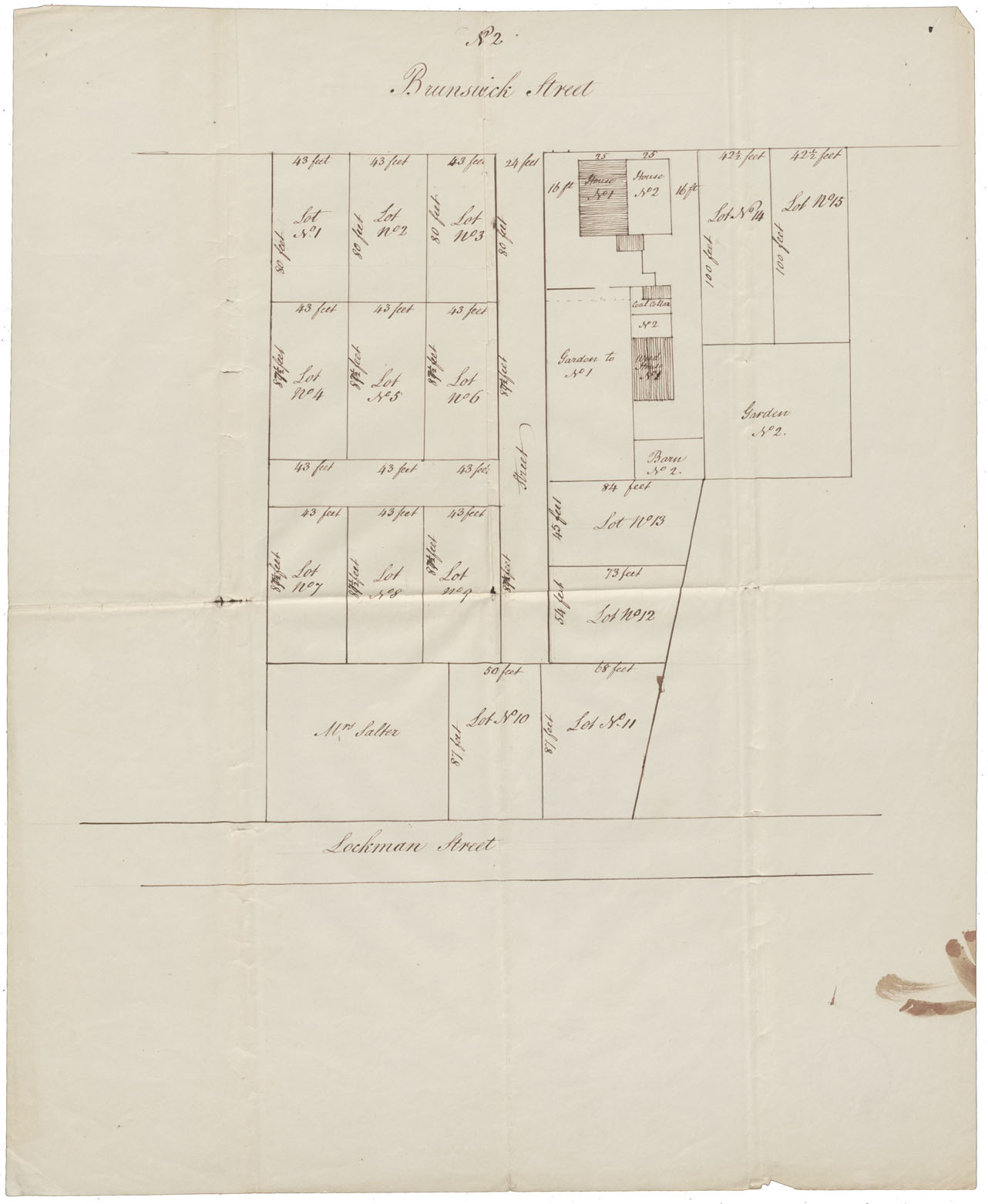 maps : Demoliter Property (No2) Brunswick St between Lockman St