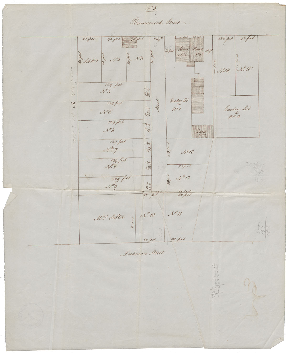 maps : Demoliter Property (No3) Brunswick St