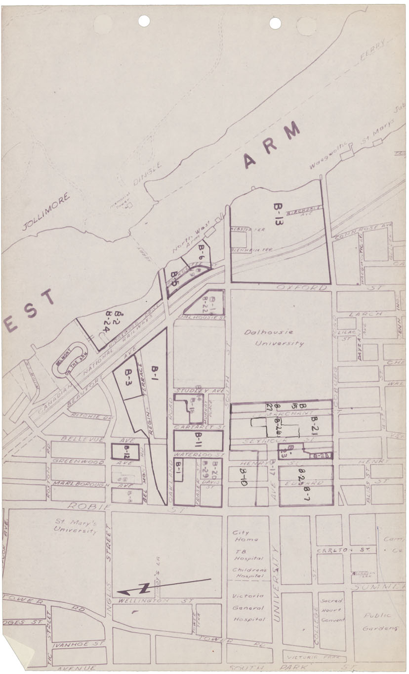maps : Halifax Subdivision Plans Section B