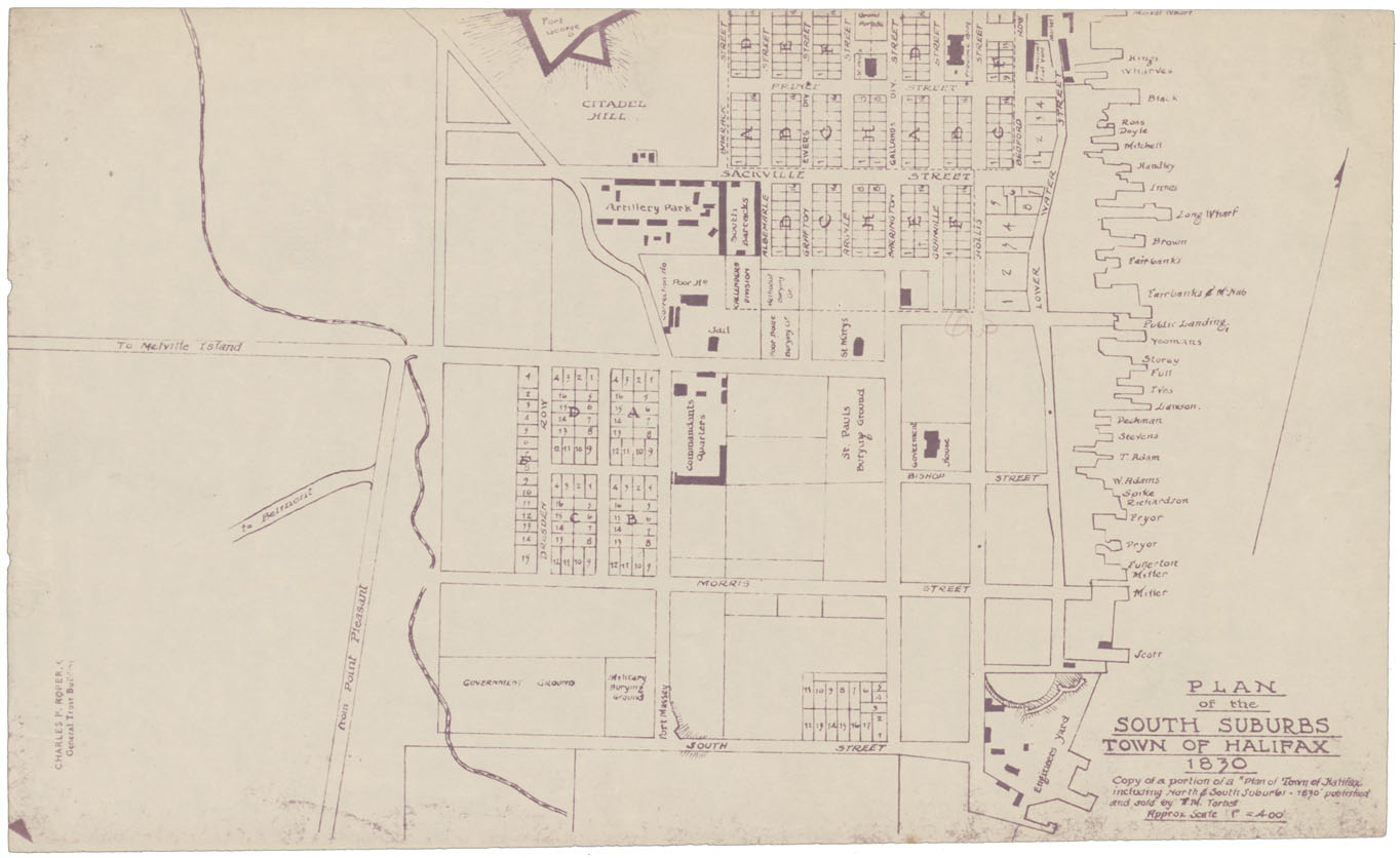 maps : Halifax Subdivision Plans Section C