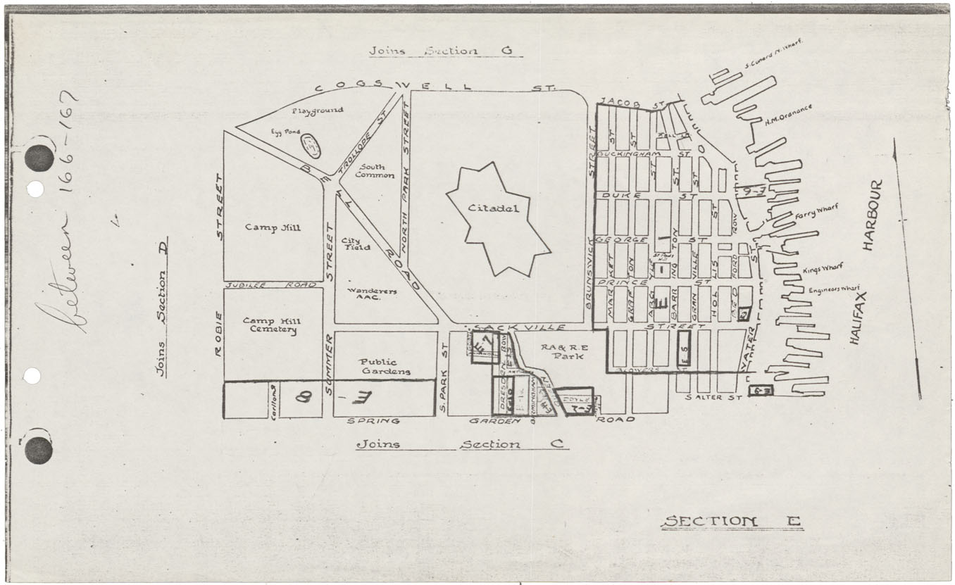 maps : Halifax Subdivision Plans Section E