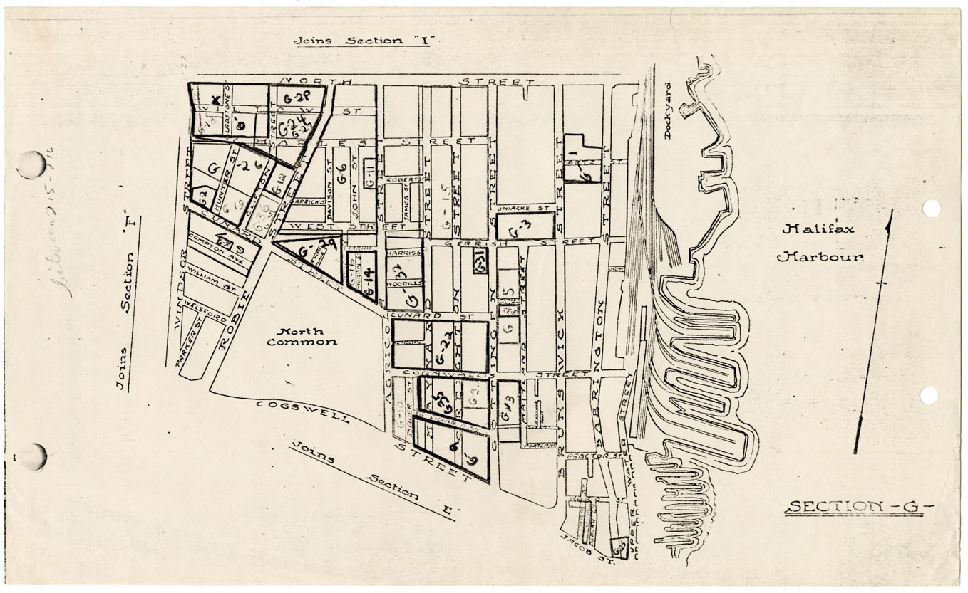 maps : Halifax Subdivision Plans Section G