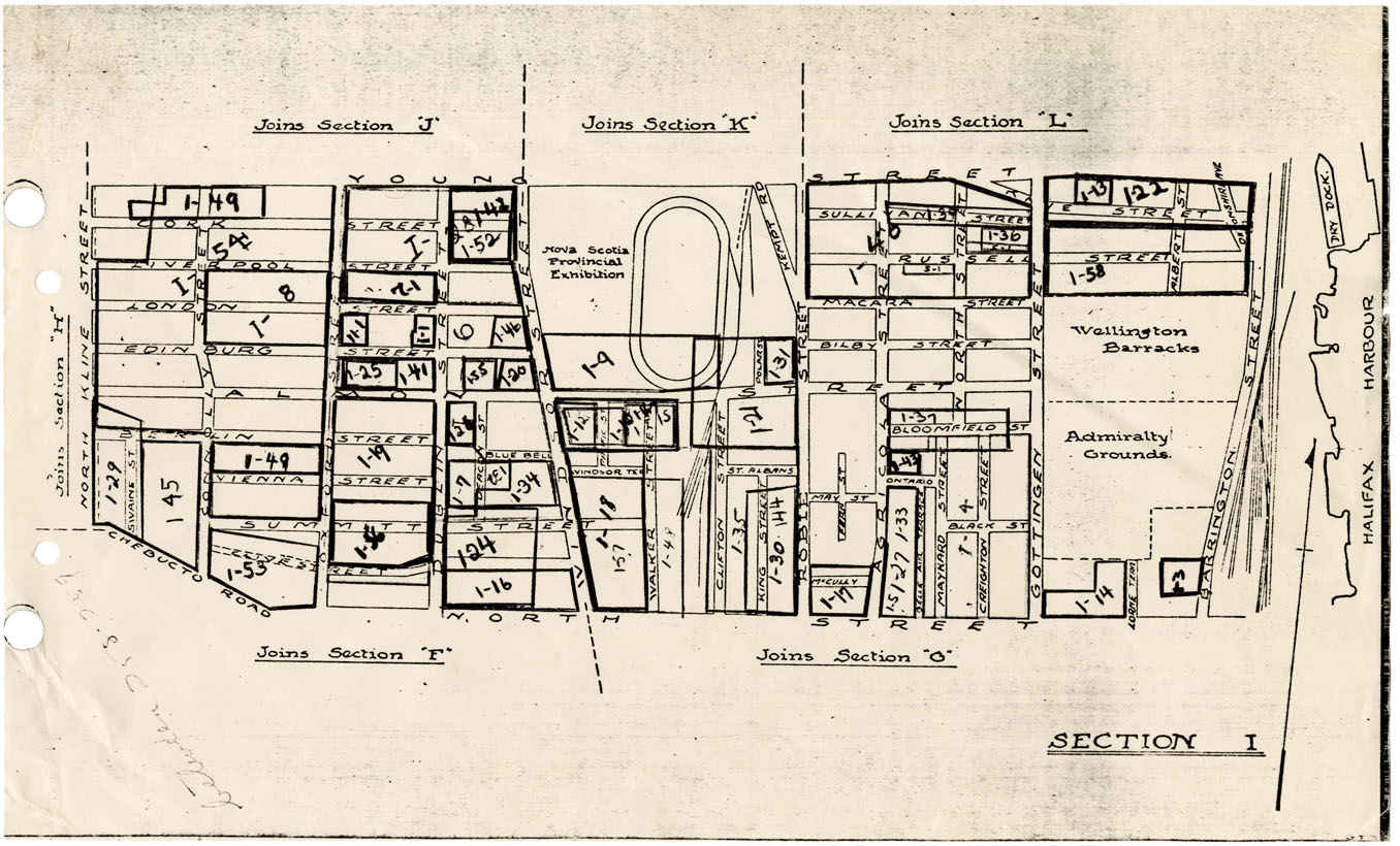 maps : Halifax Subdivision Plans Section I