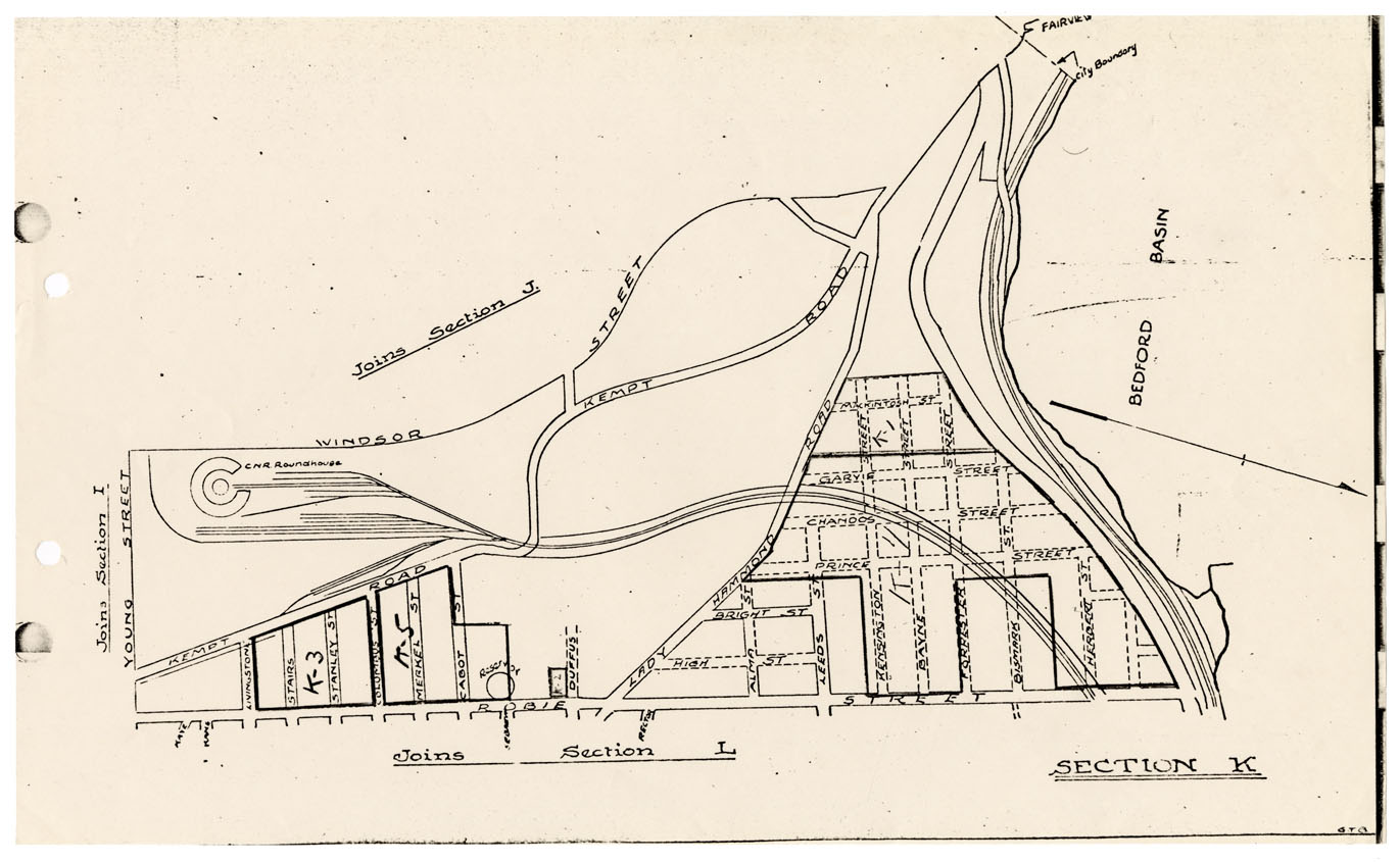 maps : Halifax Subdivision Plans Section K