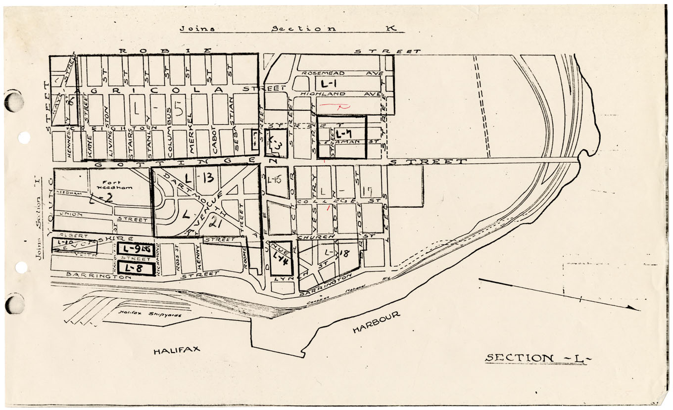 maps : Halifax Subdivision Plans Section L