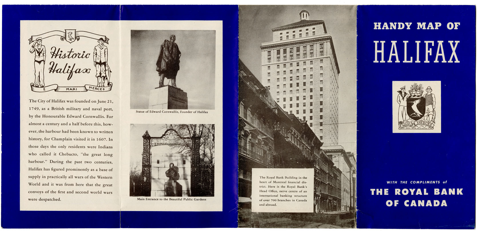 maps : Handy Map of Halifax with the Compliments of the Royal Bank of Canada