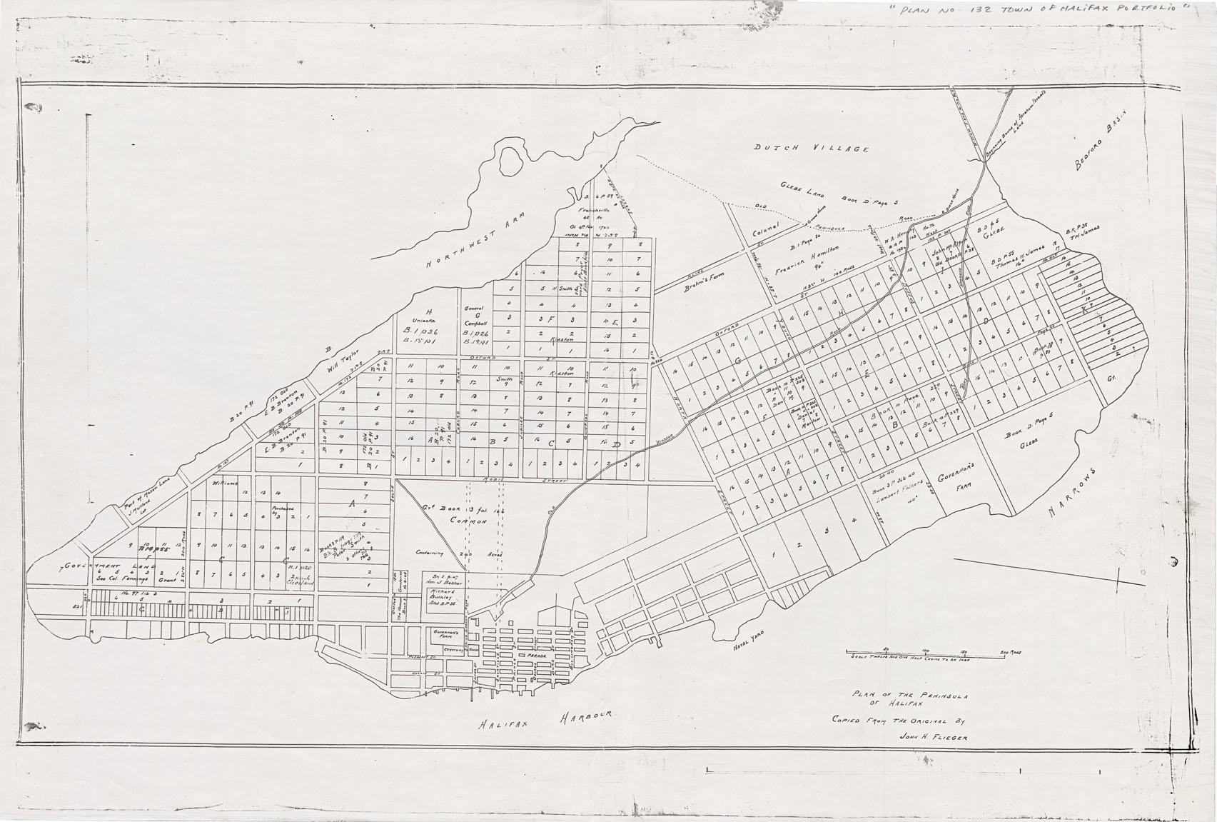 maps : Plan of the Pennisula of Halifax